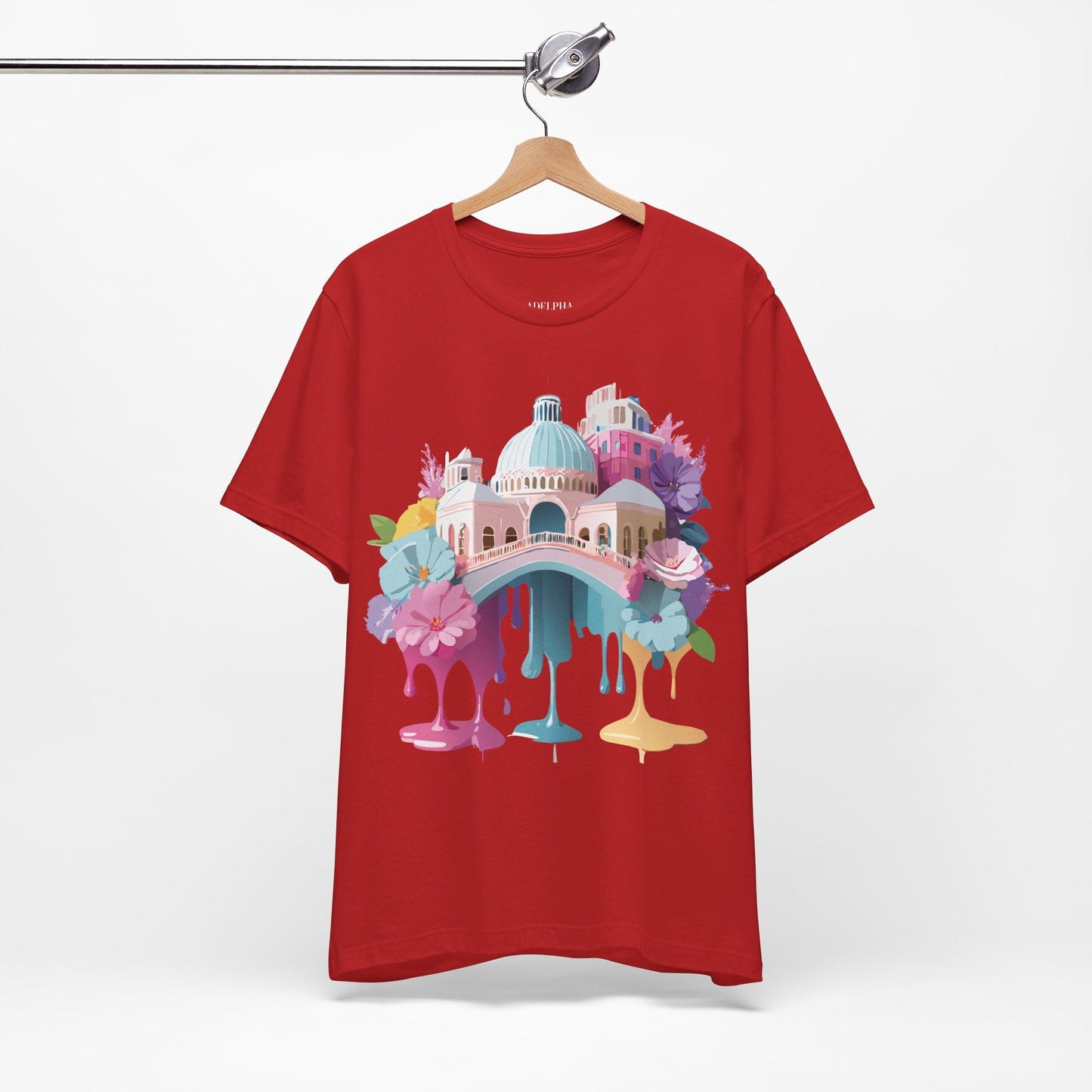 Venice Tourist Graphic Tee Unisex Jersey Short Sleeve Vintage Inspired Artwork Adelpha