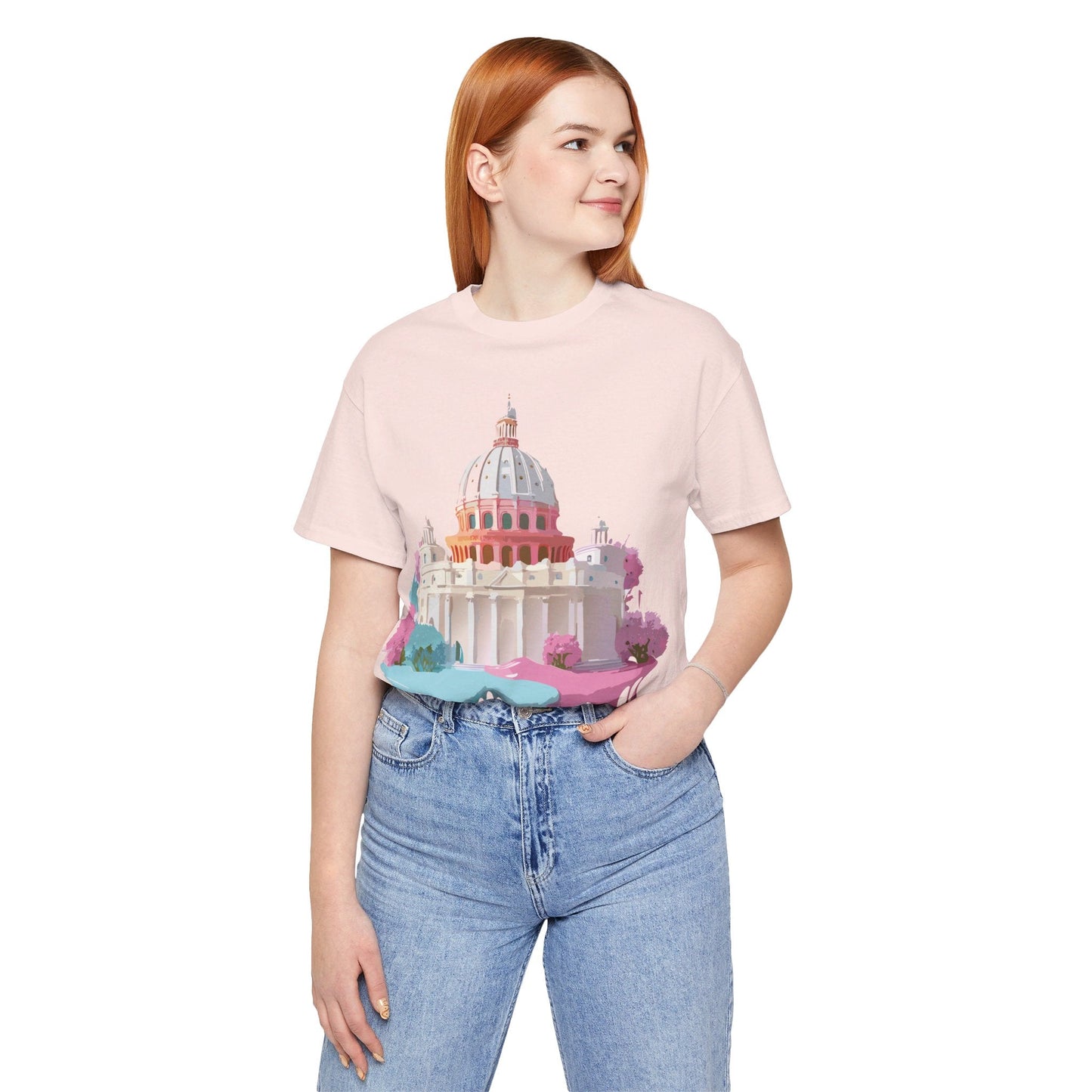 Adelpha Rome Tourist Shirt Unisex Graphic Tee With Vintage Art Design Comfortable Fit