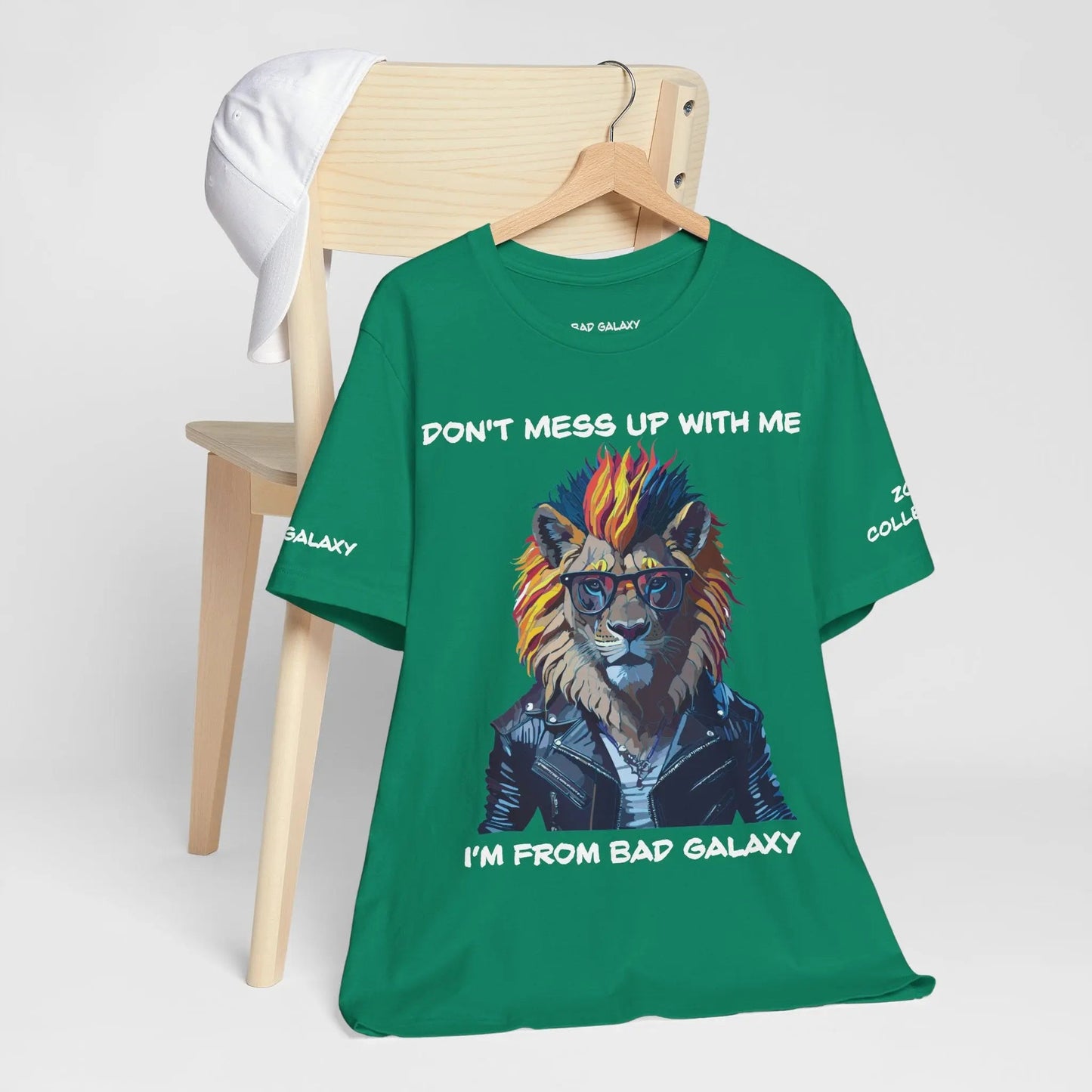 Animal T Shirt From Bad Galaxy Made To Order 100 Percent Cotton Tee Eco Friendly Non Toxic Inks USA