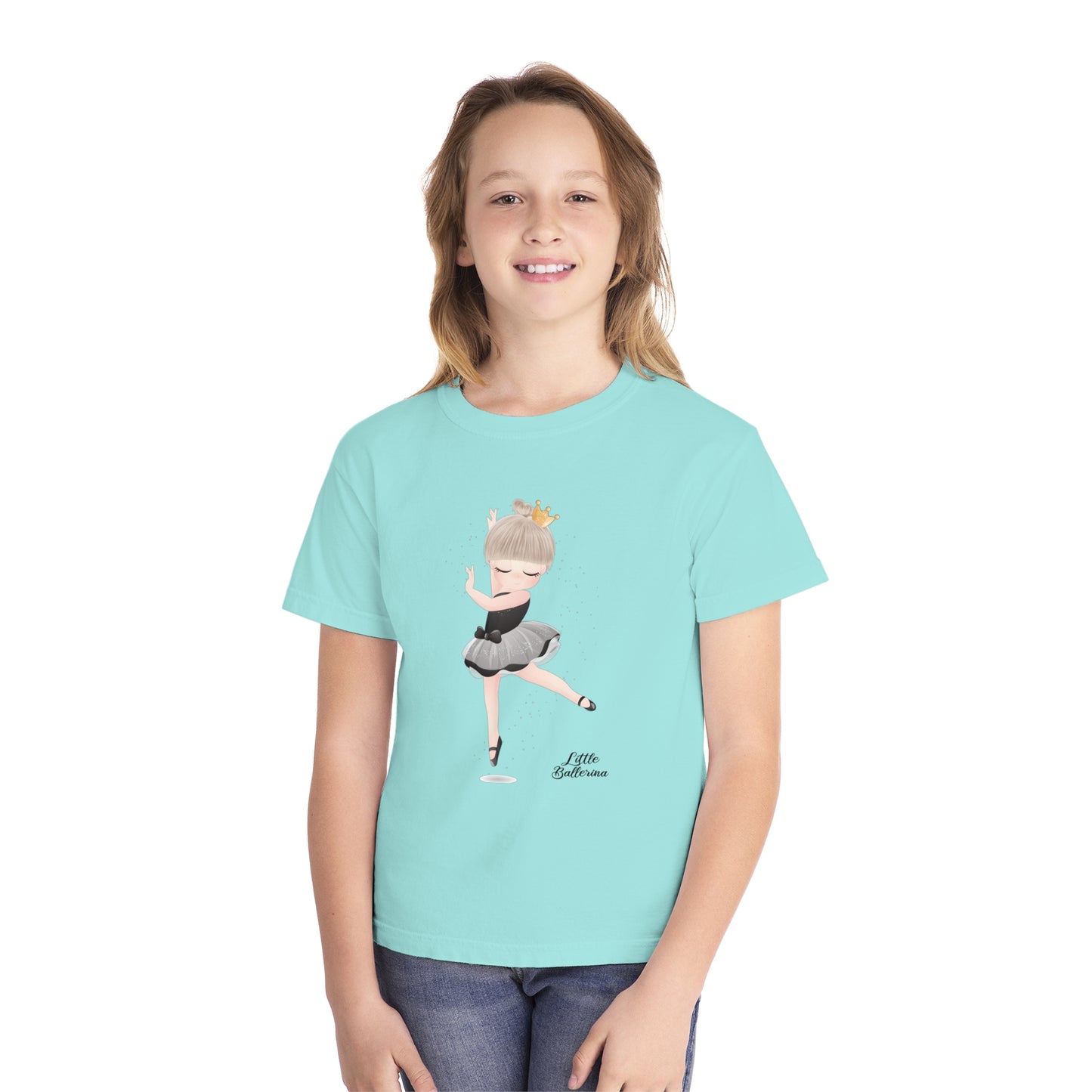 Youth Tee Shirt with Little Ballerina