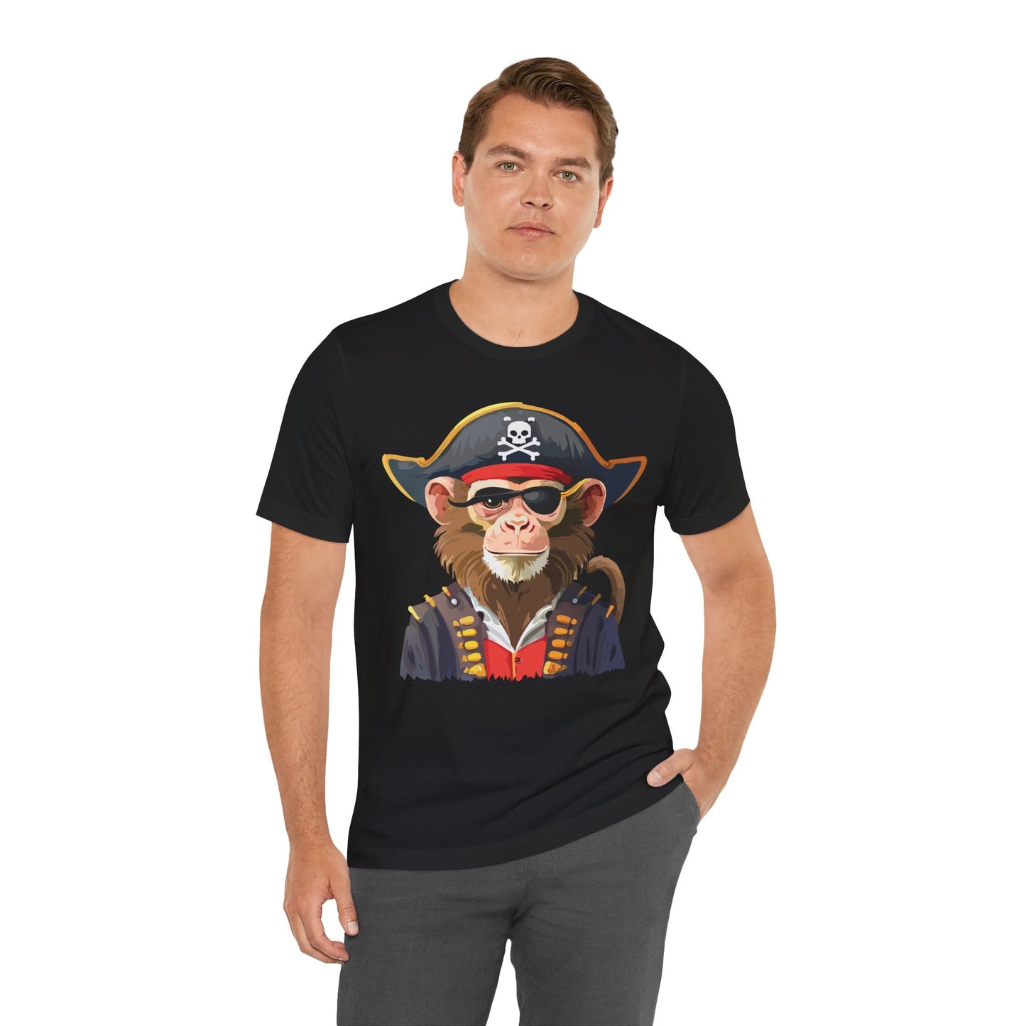 Unisex Animal Design Tee Shirt With Wild Animals Art Print Gildan Softstyle 64000