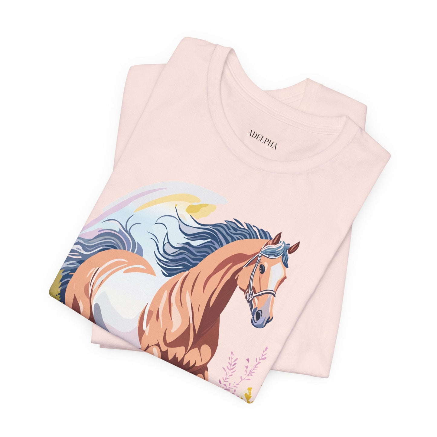 Horse Graphic Unisex 100 Cotton Vintage Animal Art T-Shirt 5