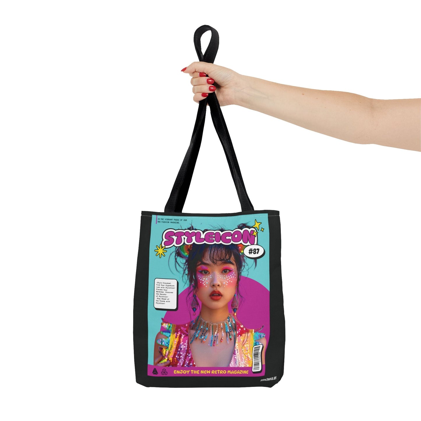 Magazine Cover Canvas Tote Bag By Retro2Nova Stylish Durable Everyday Carry Free Shipping