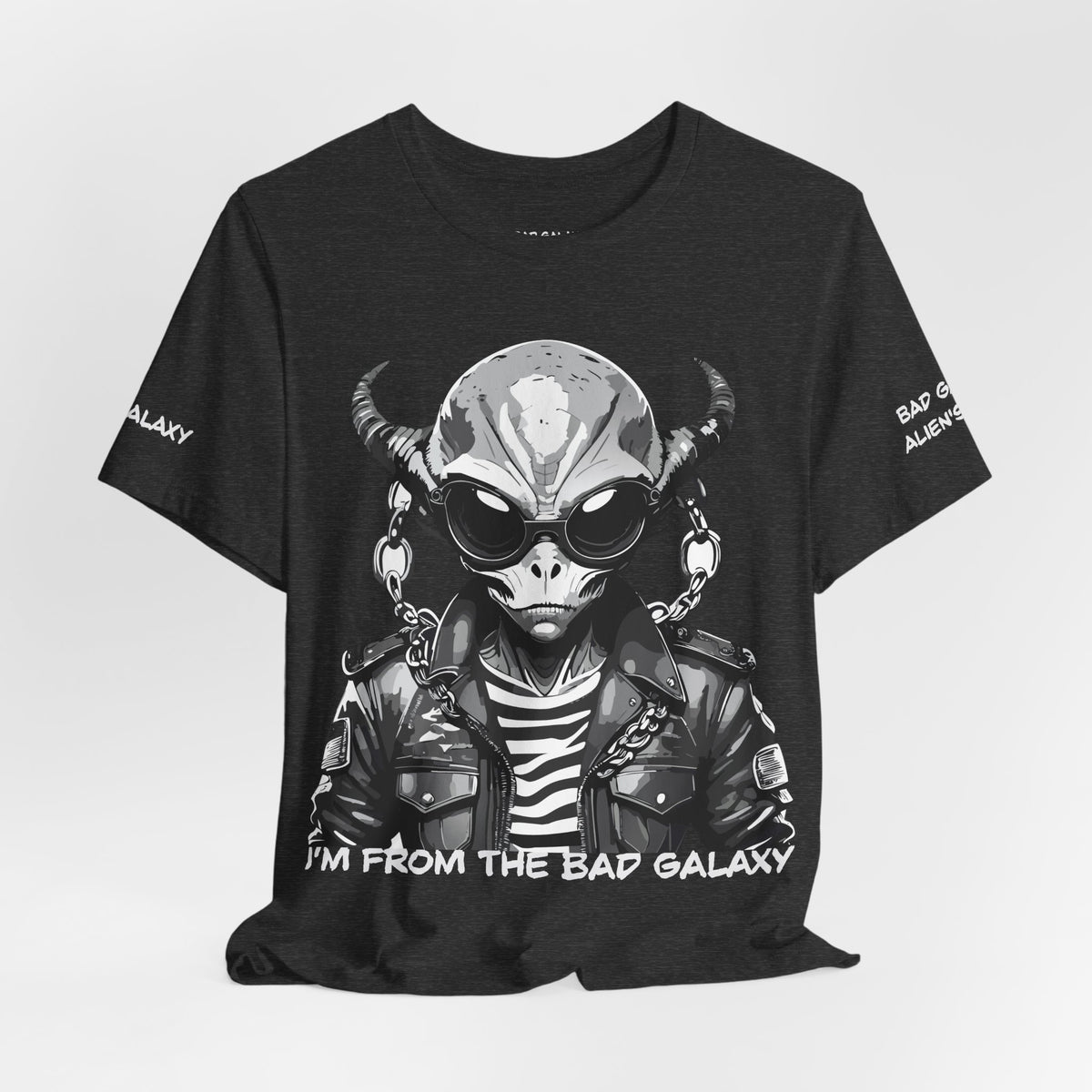 Alien Graphic Unisex Cotton Bella+Canvas Tee with Art Design b68