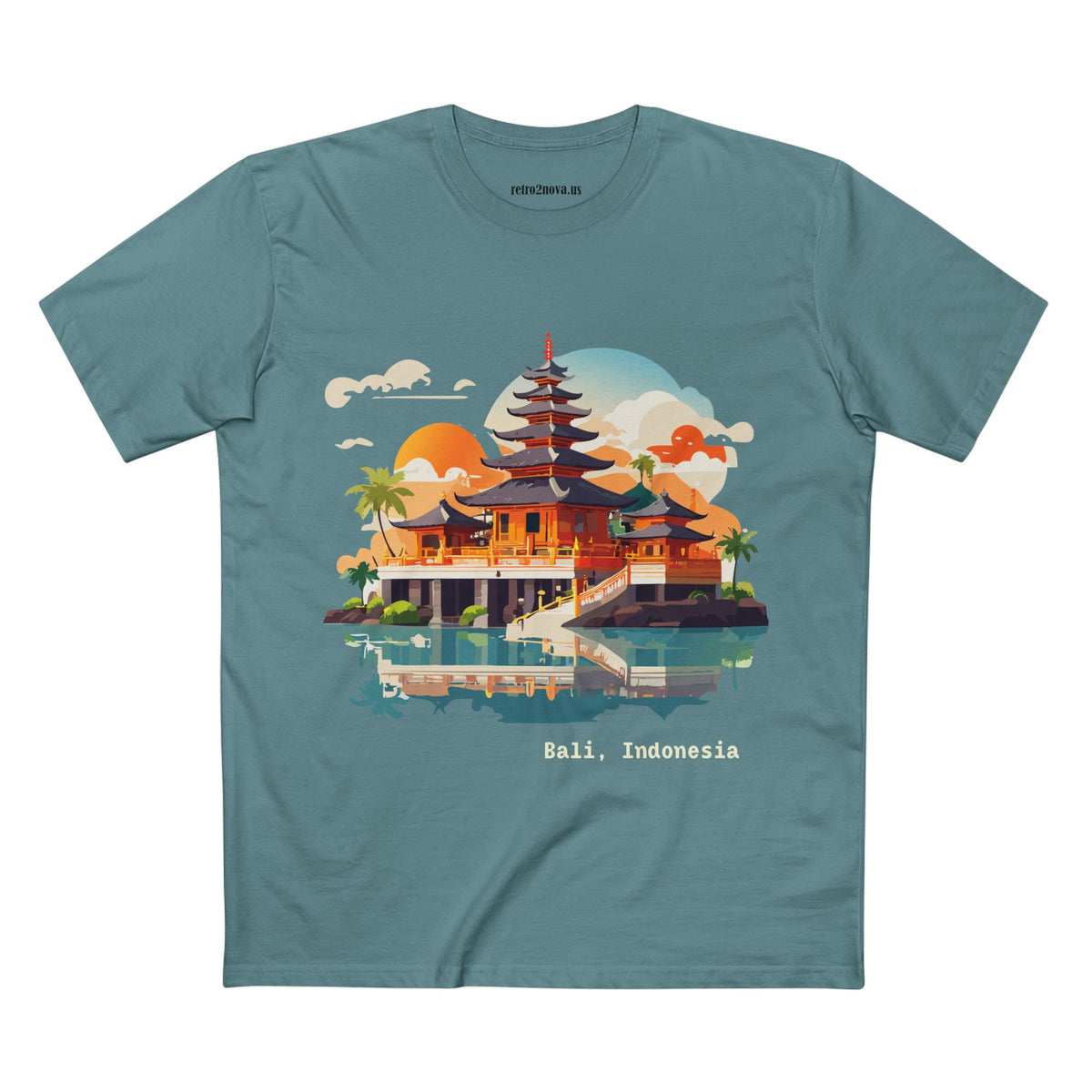 Bali Temple Illustration T-Shirt | Bali Indonesia Travel Tee
