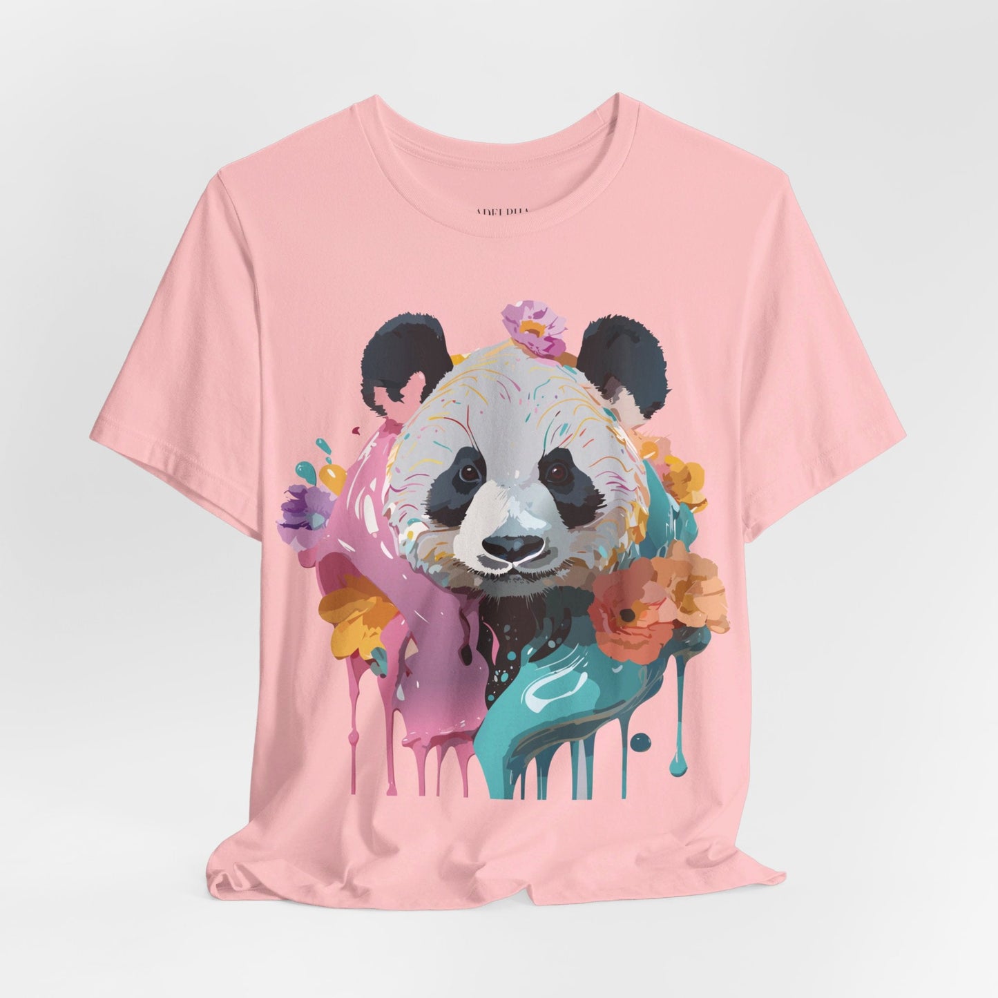 Panda Premium Graphic Tee Unisex Jersey Short Sleeve By Adelpha Vintage Inspired Artwork