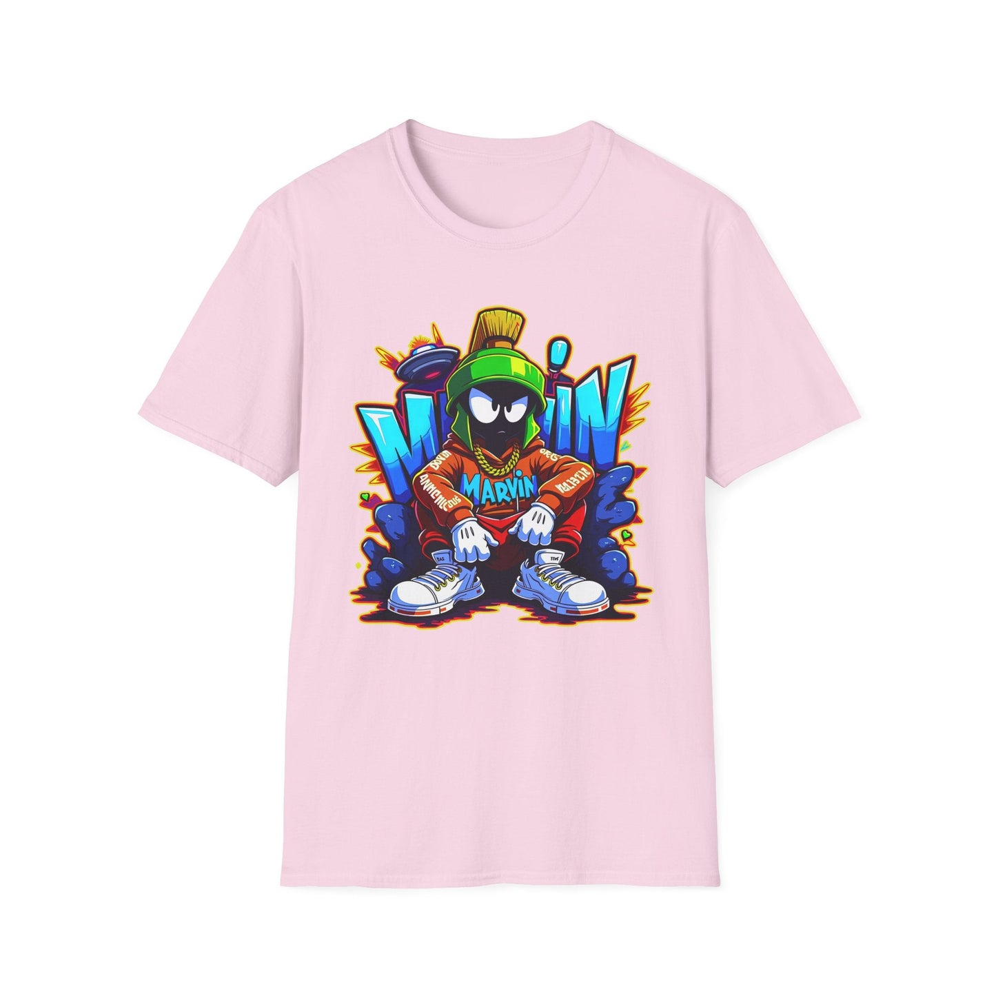 Unisex Cartoon T Shirt With Funny Animals Animation Graphic Gildan Softstyle 64000