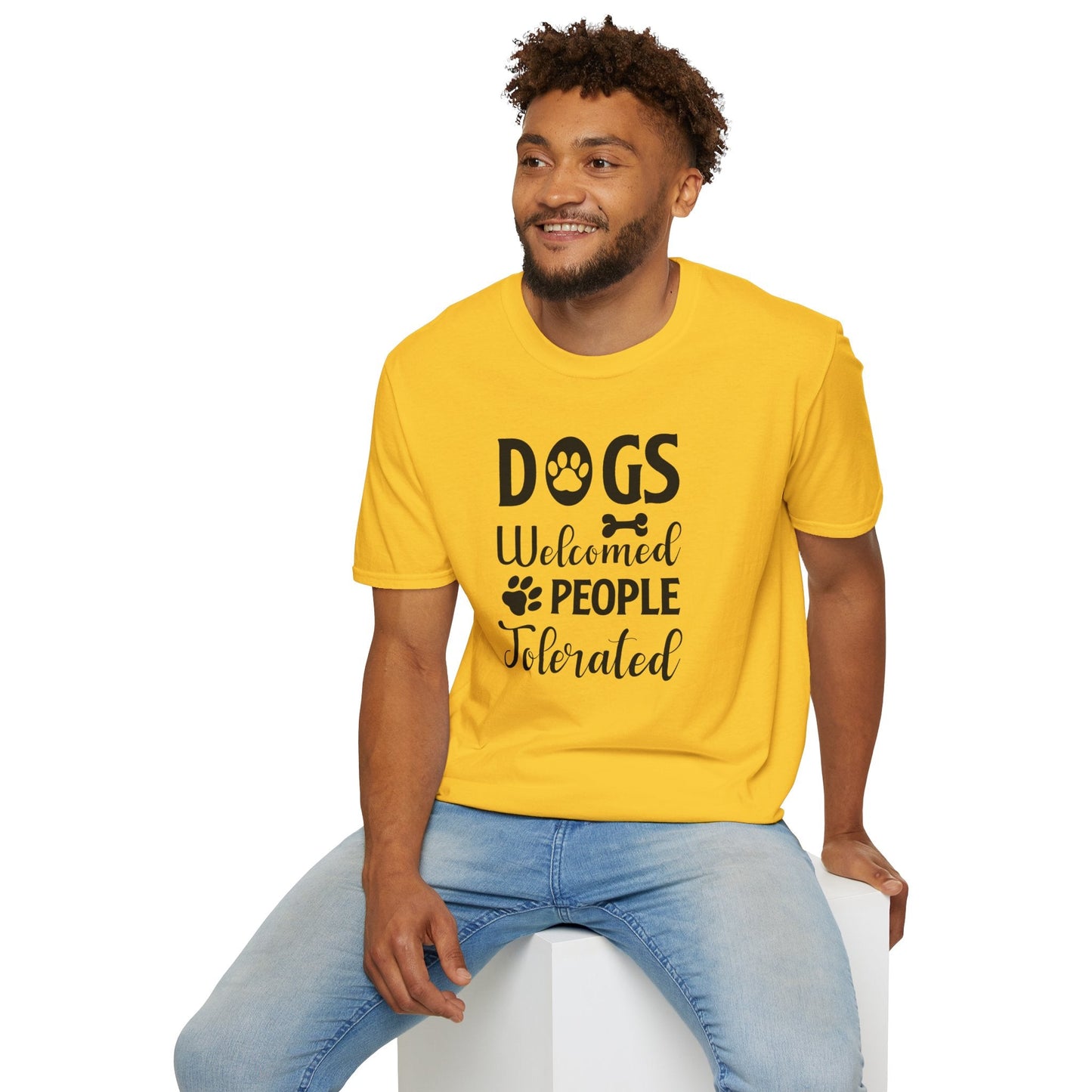 Dog Slogan T Shirts With Funny Words Tee Shirt Featuring Funny Quotes Unisex Gildan Softstyle 64000 Ringspun Cotton