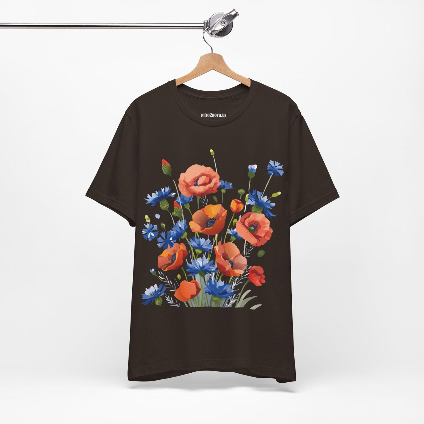 Vintage Floral Graphic Unisex Cotton Tee 33