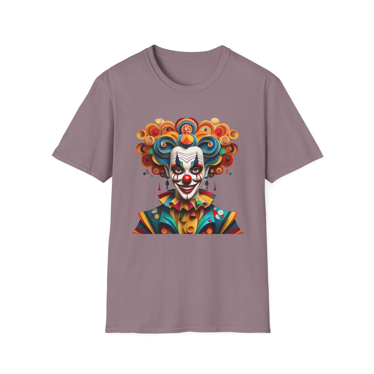 Unisex Clown T Shirt Funny Man Circus Shirt Softstyle Gildan 64000 Short Sleeve Tee