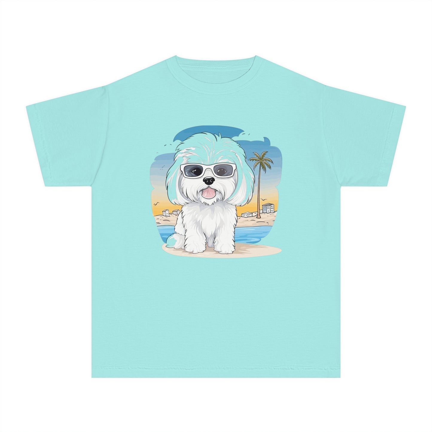 Youth Tee Shirt with Little Dog