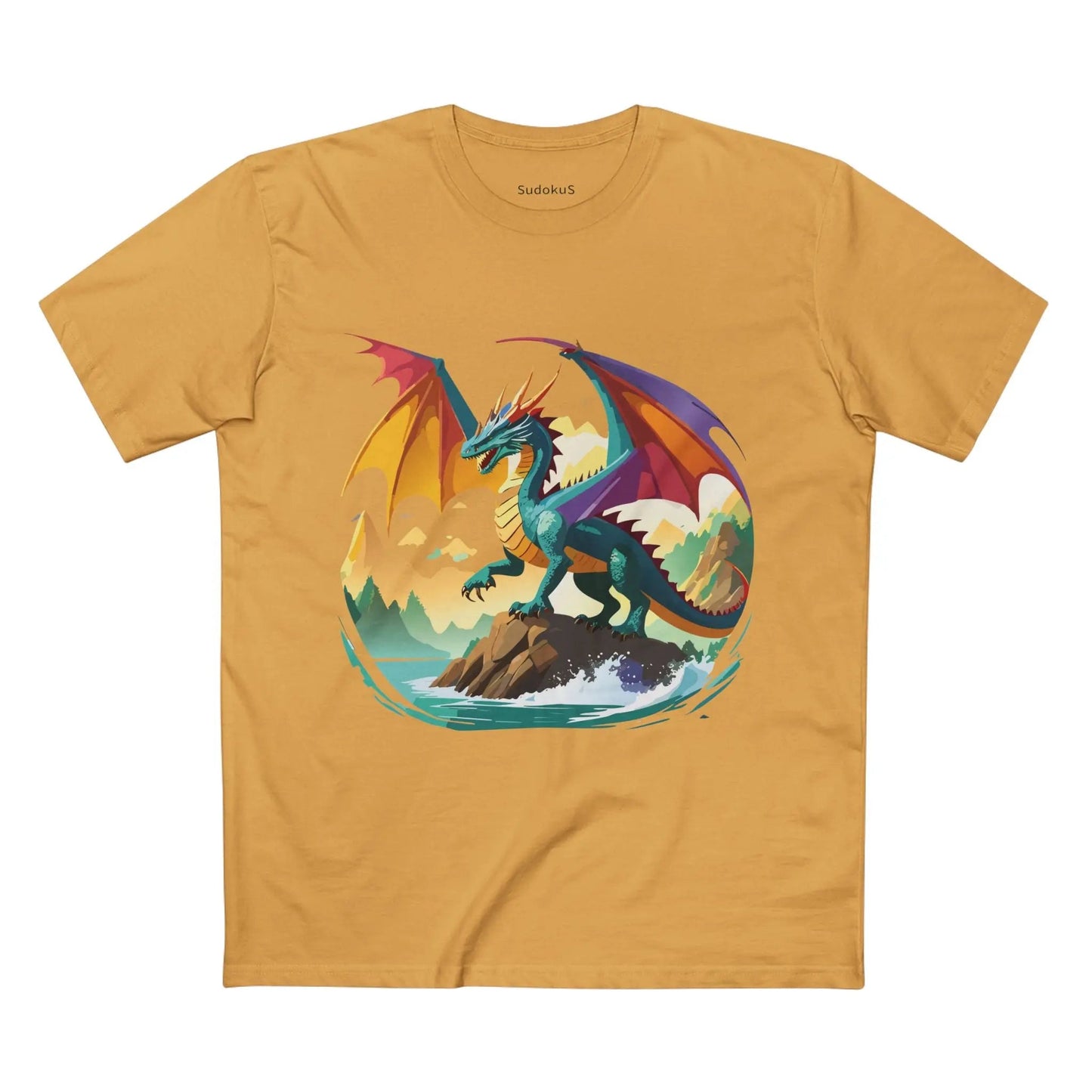 Dragon Graphic Unisex 100 Cotton Staple Tee 25