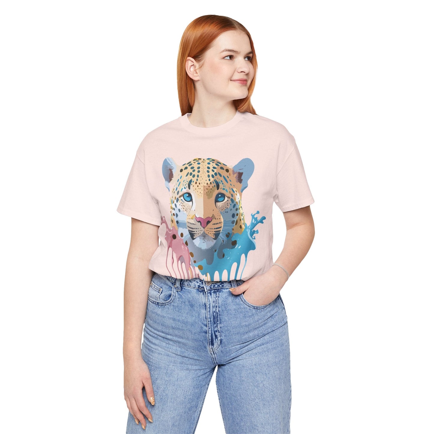 Adelpha Cheetah Graphic T Shirt Unisex Jersey Short Sleeve Vintage Art Tee