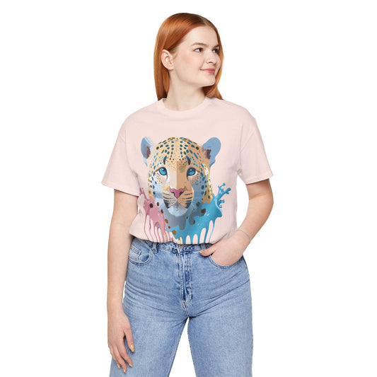 Cheetah Graphic Unisex 100 Cotton Artwork Tee 10