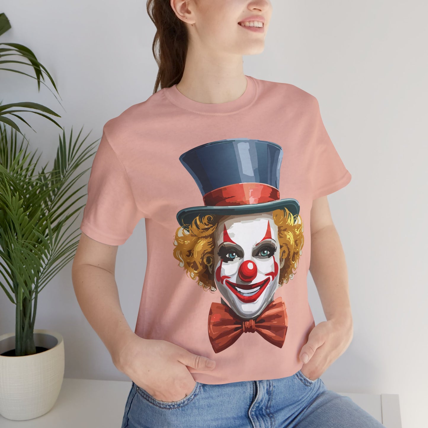 Clown Shirt, Funny Shirt, T-Shirt with Clown, Funny Art Design Tee, Circus Tees, Circus T-Shirt, Unisex Humor Wear 11