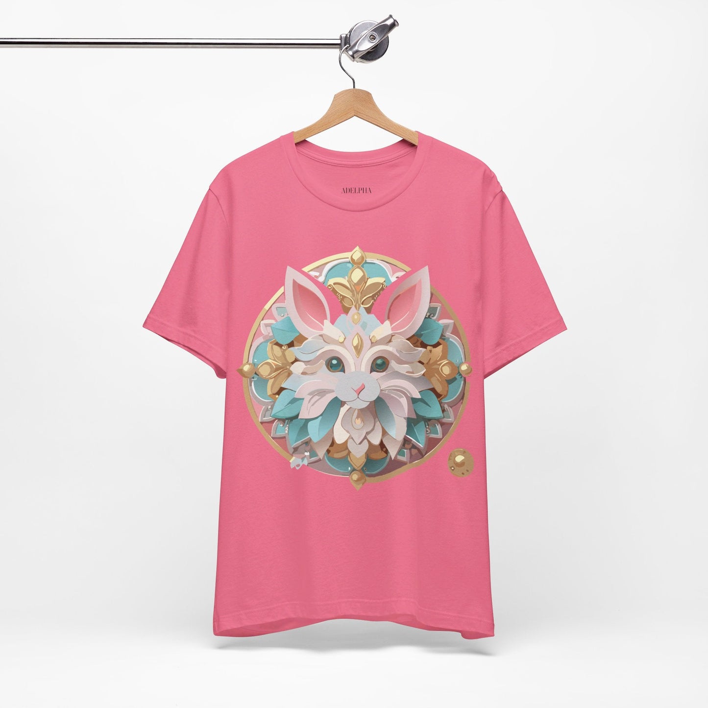 Medallion Graphic Unisex 100 Cotton Vintage Animal Medal Artwork Tee 88