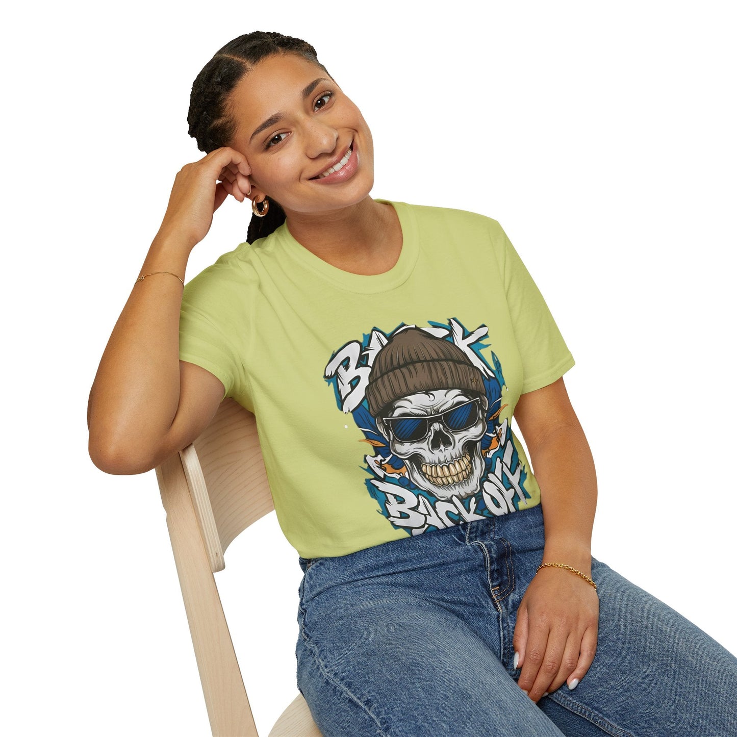 Gildan Softstyle Skull Tee Shirt Unisex Skeleton Design 100 Percent Cotton Graphic Tee