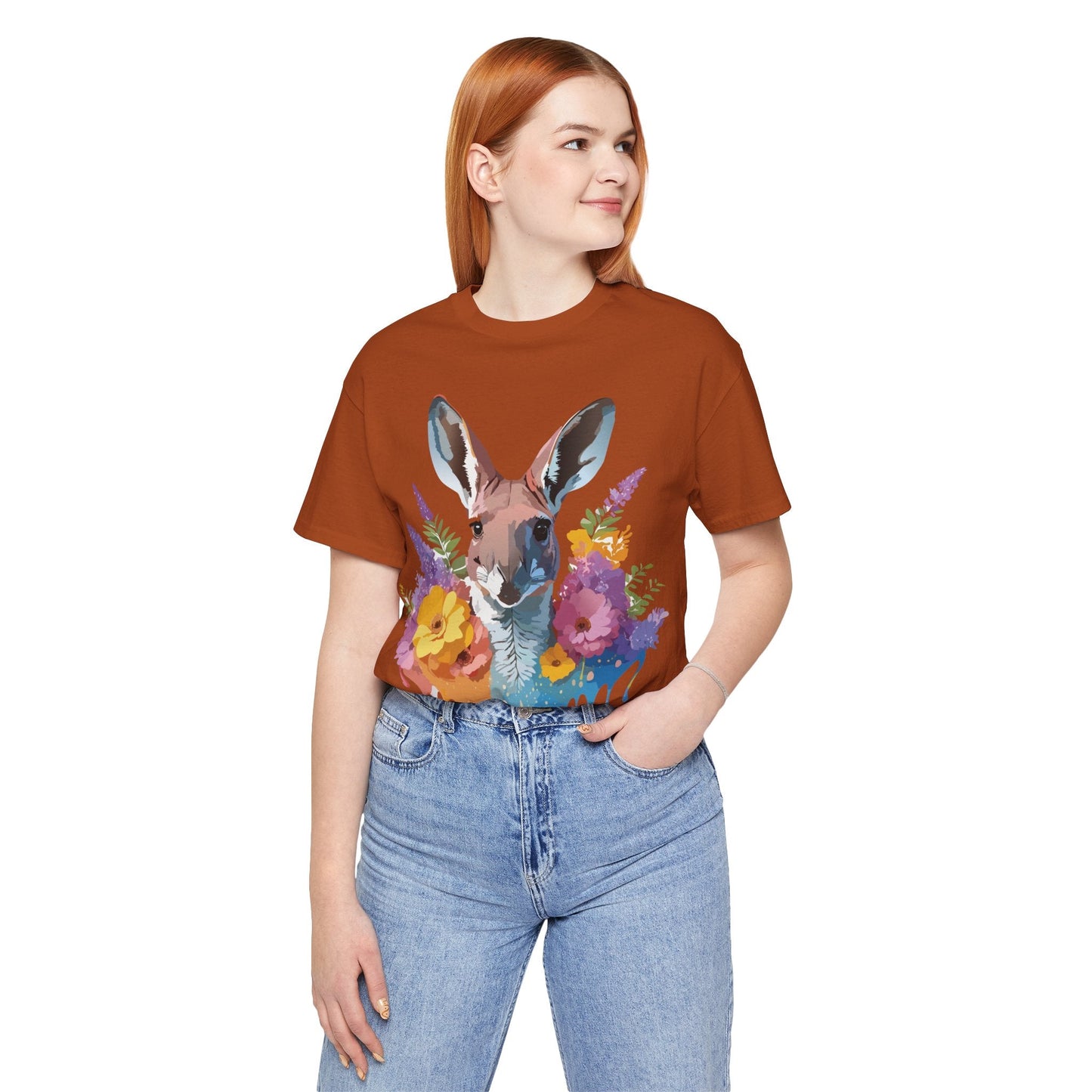Kangaroo Graphic Tee Unisex Jersey Short Sleeve Adelpha Vintage Inspired Artwork Casual Wear