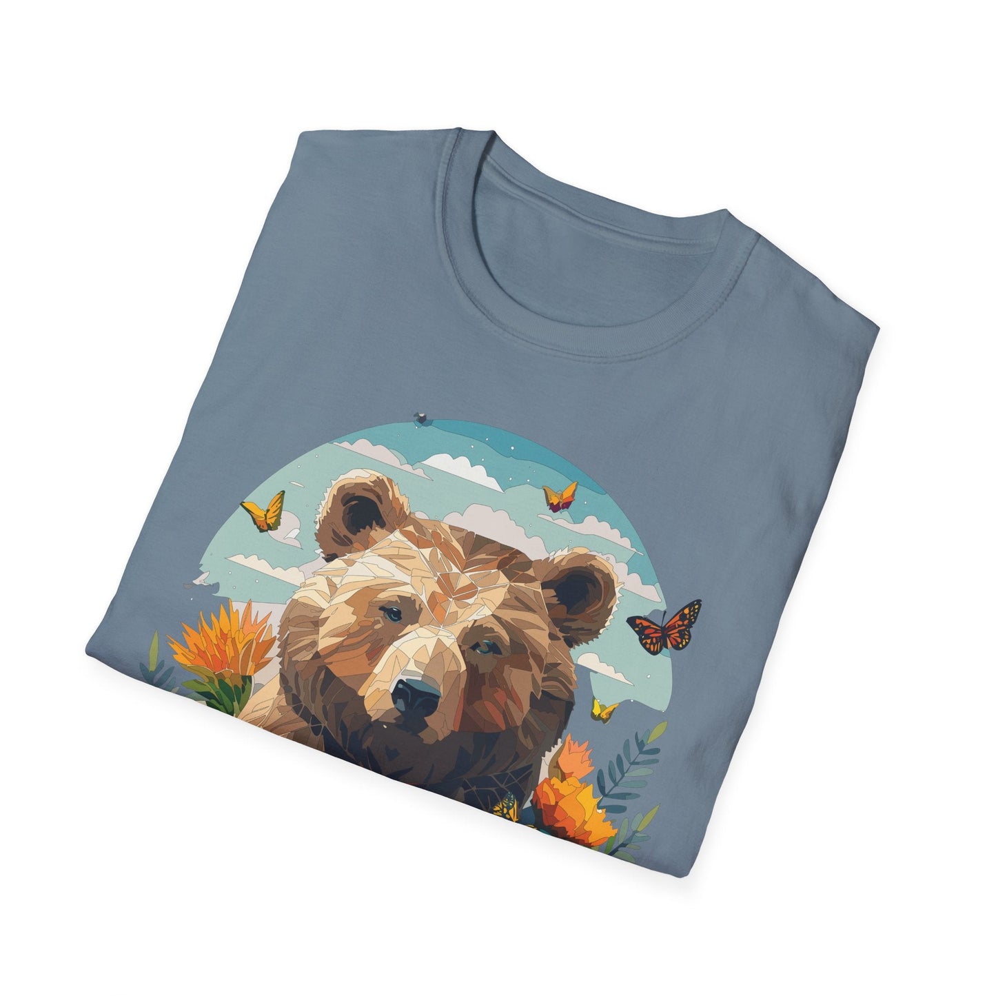Bear T Shirt Unisex Teddy Bear Tee Softstyle 64000 One Hundred Percent Ring Spun Cotton Short Sleeve