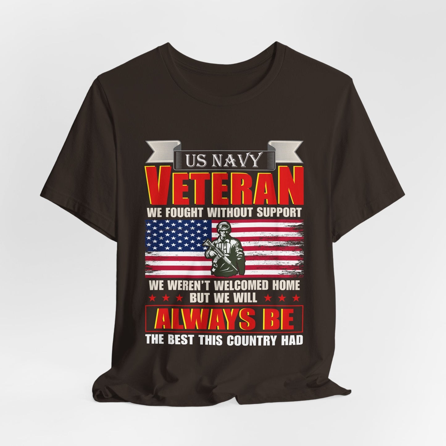 Army Veteran Patriotic Graphic Design Unisex Cotton T-Shirt v42