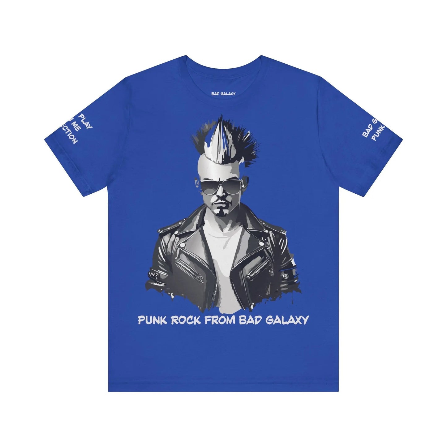 Punk Rock Tee Shirt Made To Order From Bad Galaxy Eco Friendly Inks Cotton Tee Made In USA