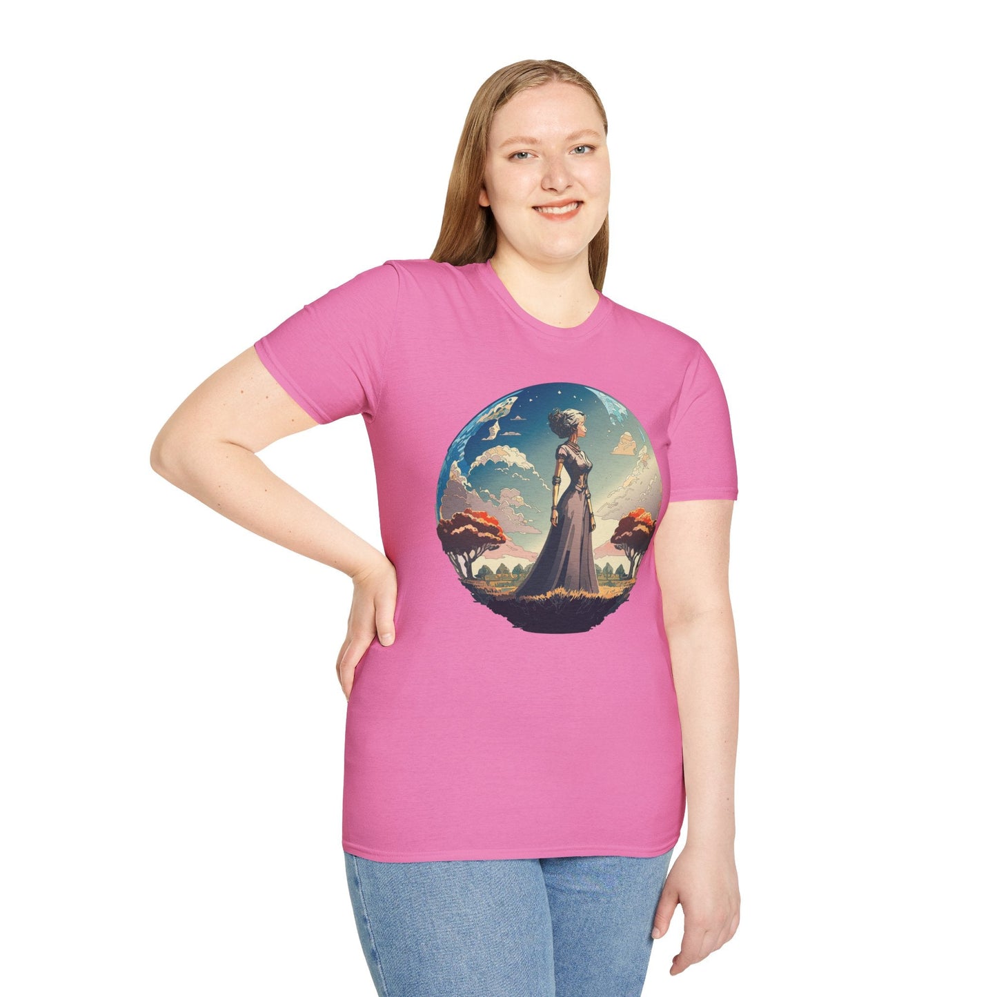 Womens Graphic T Shirt Art Design Tee Gildan Softstyle 64000 Unisex Cotton Short Sleeve