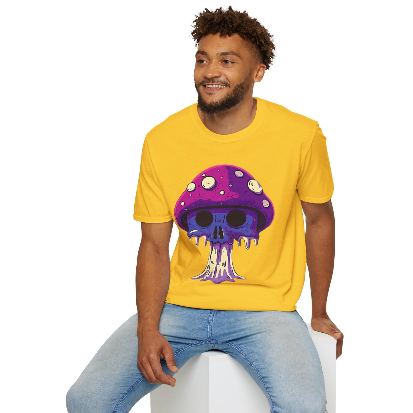 Mashroom Tee Shirt Unisex Funny Mashroom Graphic Softstyle Tee Gildan 64000 Quality Cotton