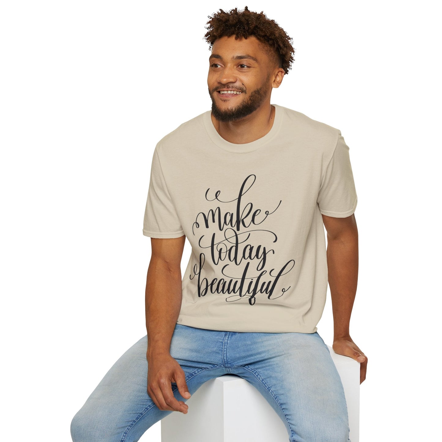 Positive Slogan T Shirt Unisex Softstyle Gildan 64000 With Positive Words And Good Quotes Art Tee