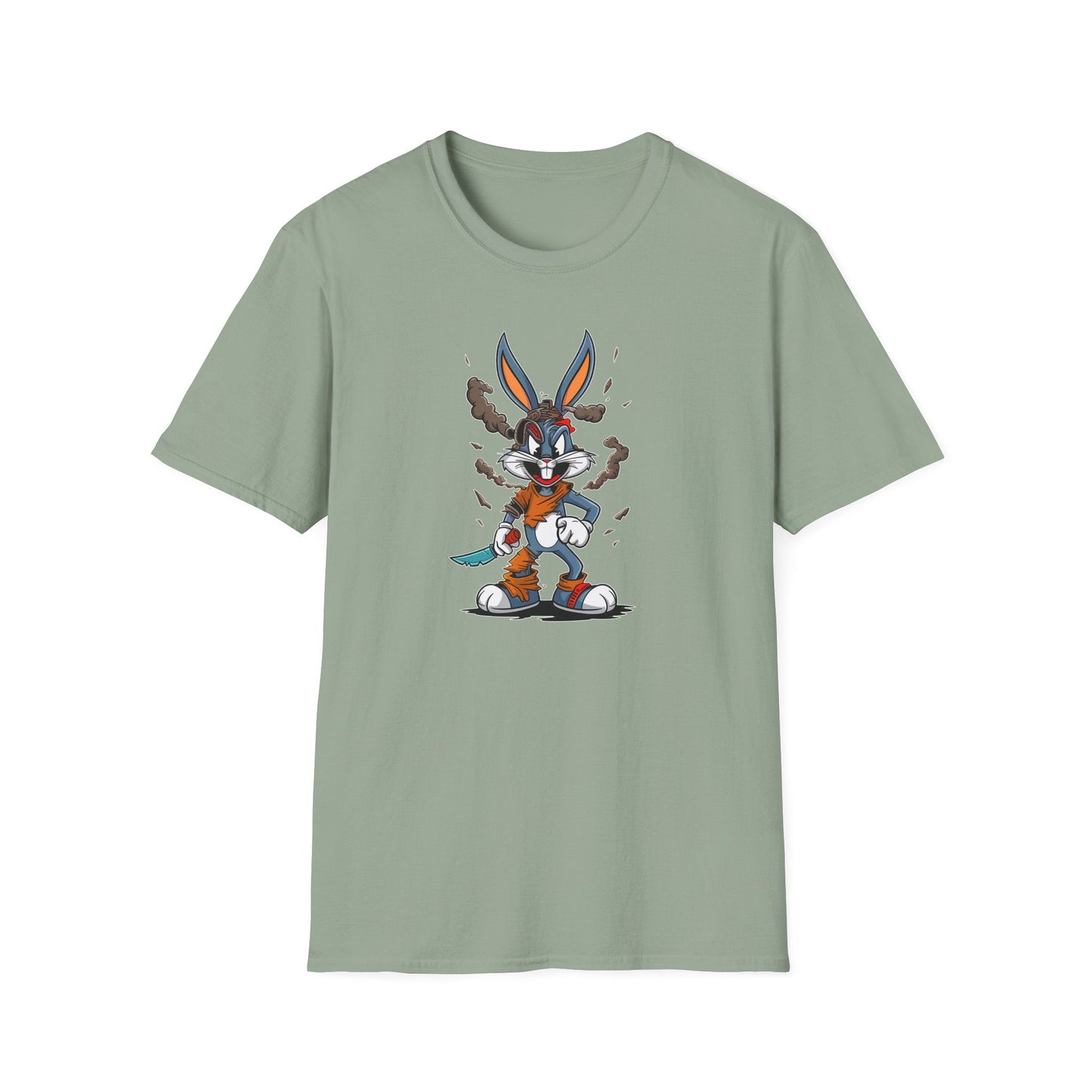 Bugs Bunny T Shirt Unisex Cartoon Tee Gildan Softstyle 64000 Comfortable Graphic Tee Classic