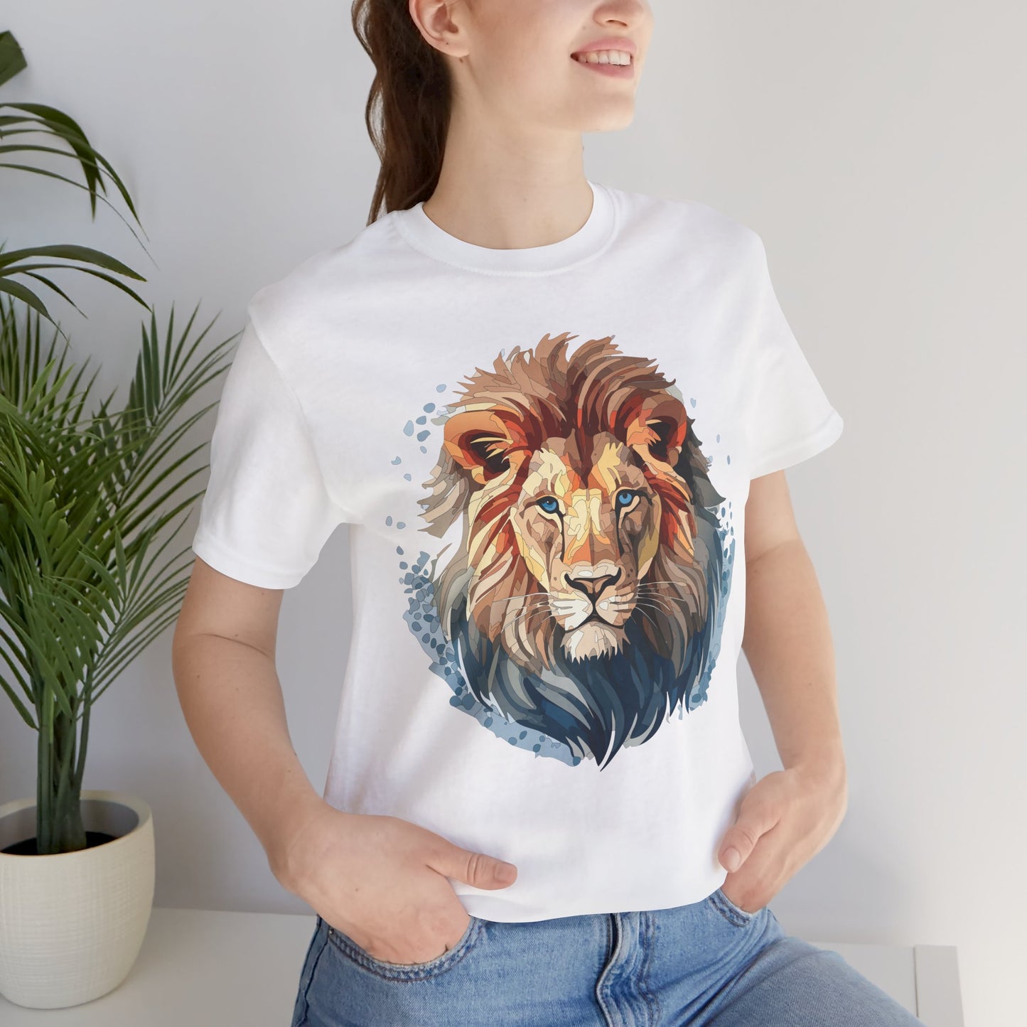Lion Shirt, Animal Shirt, T-Shirt with Lion, Art Design Tee, Animal Tees, Safari T-Shirt 12