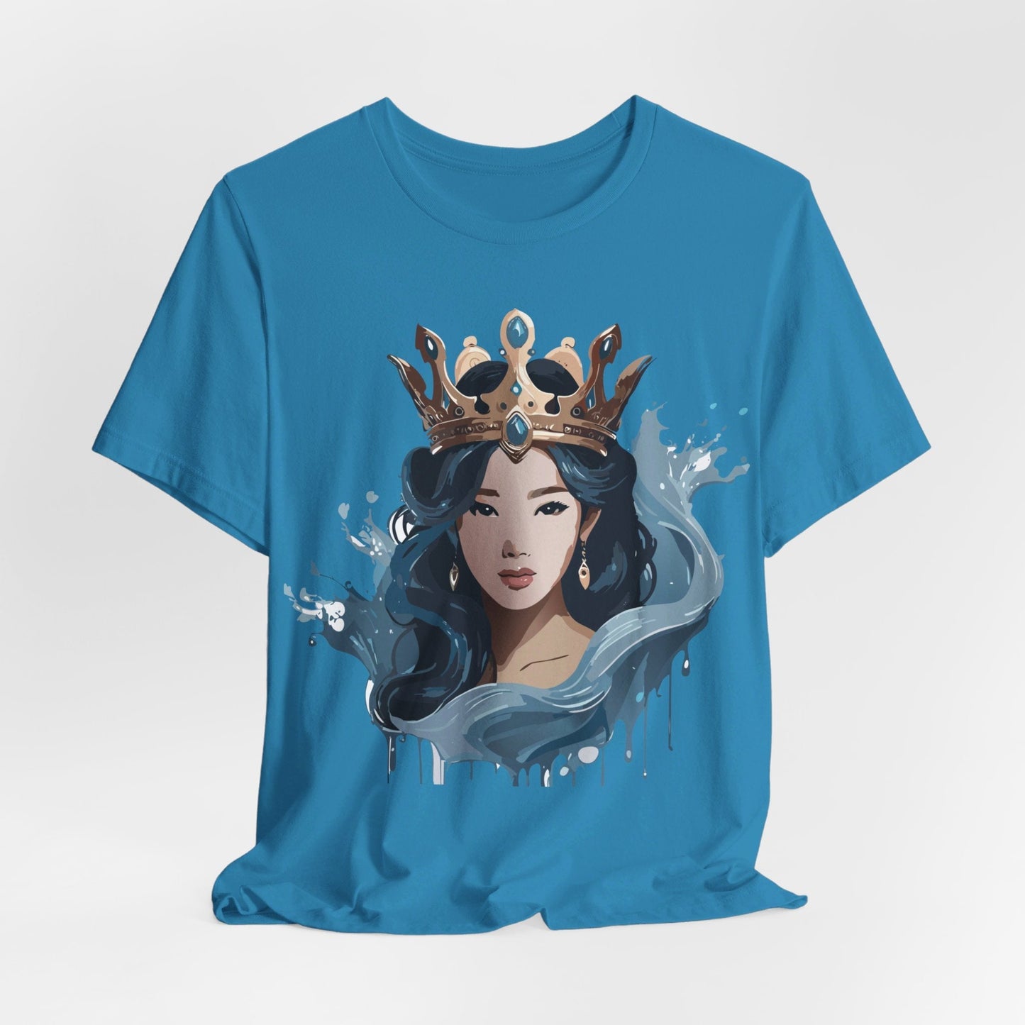 Queen Graphic Tee Unisex Vintage Inspired Art Design Shirt By Adelpha Jersey Short Sleeve