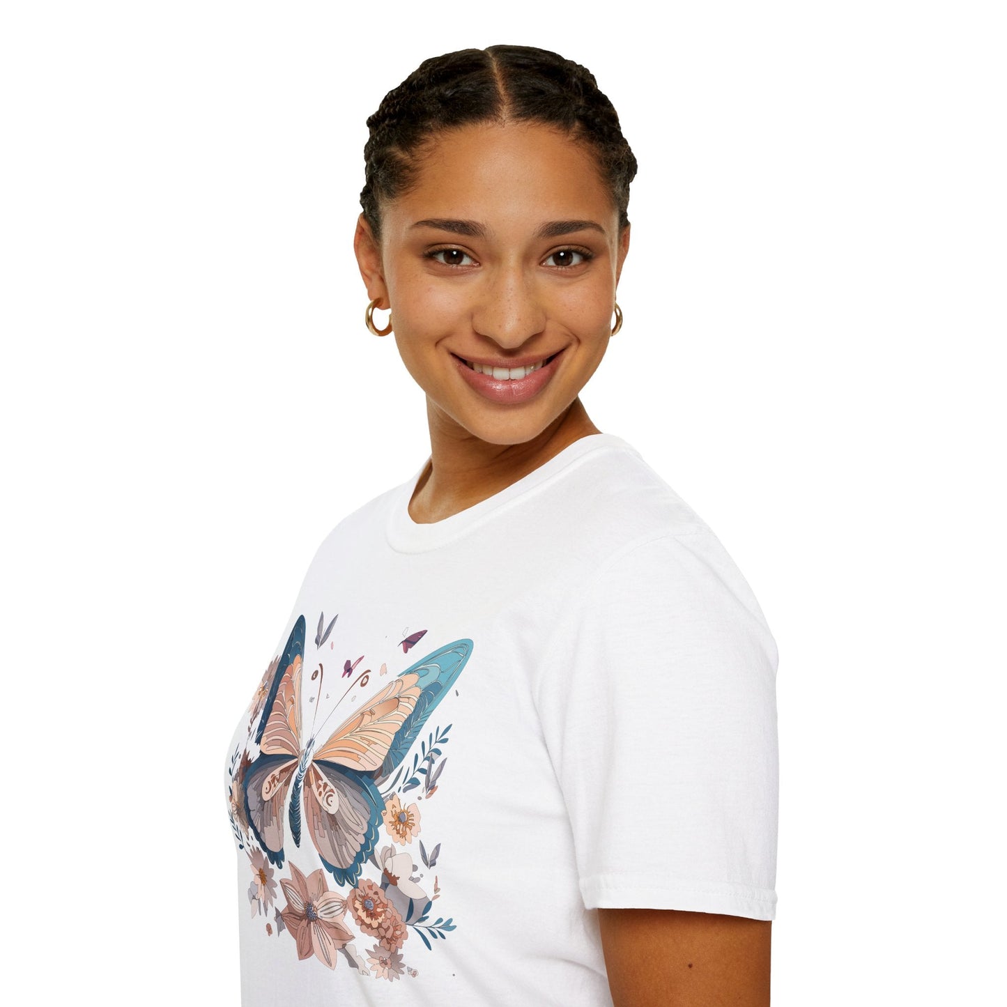 Monarch Butterfly T Shirt Unisex Softstyle Gildan 64000 Tee Lightweight Comfort Fit