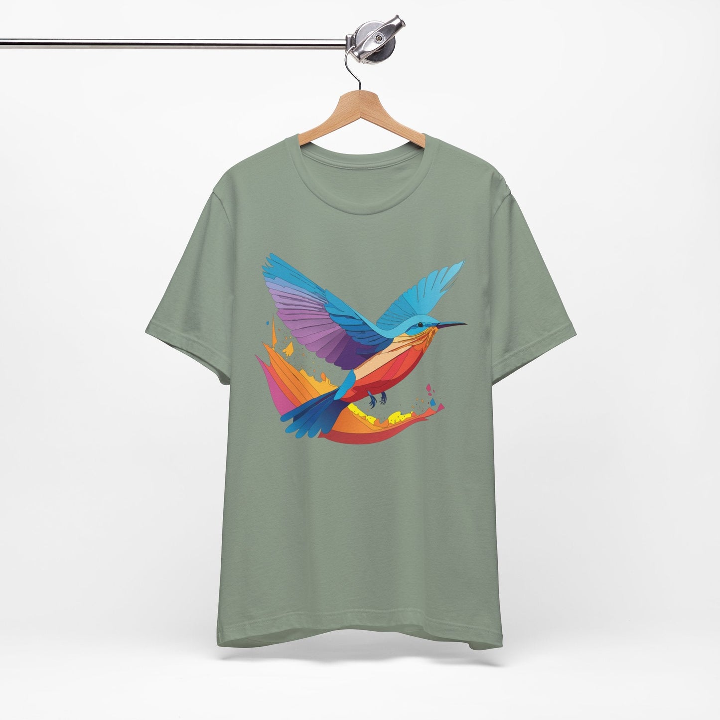 Unisex Animal Shirt Art Design Tee With Wild Animals Print Soft Comfortable Short Sleeve Tee