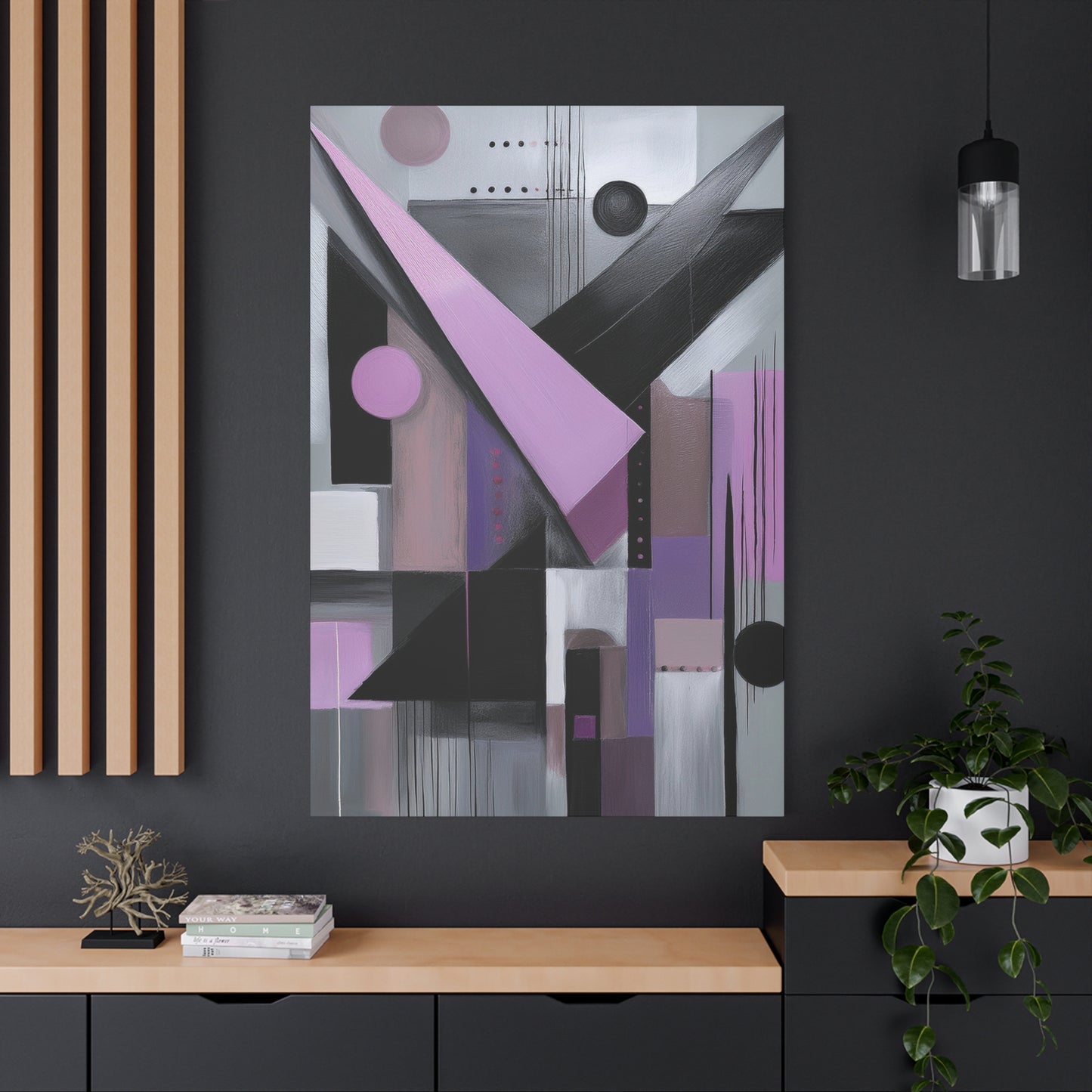 Abstract Geometric Painting Print Canvas 20x24,20x30,24x30 24x32,24x36,30x40 32x48,36x48,40x60 Pine-Wood Inner Frame ABS-43