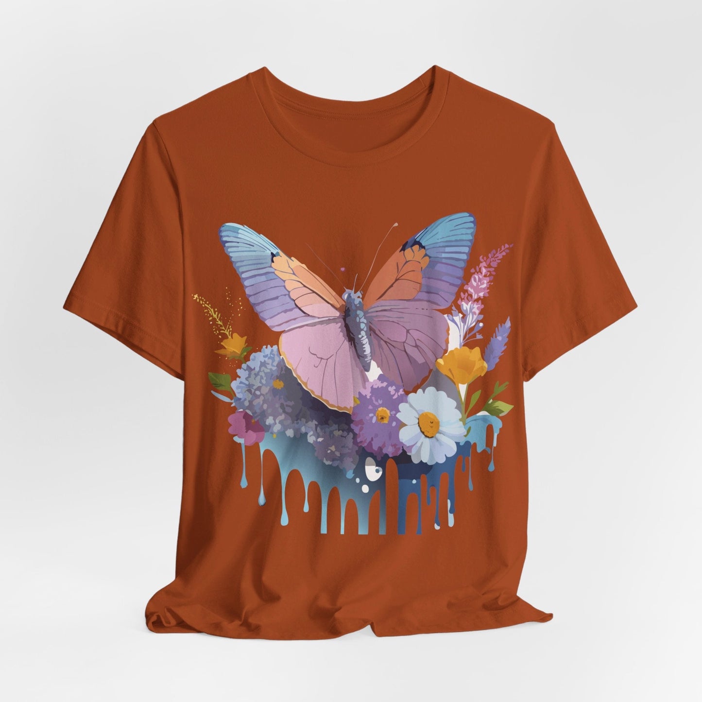 Butterfly Graphic Tee Unisex Short Sleeve Vintage Inspired Art Adelpha