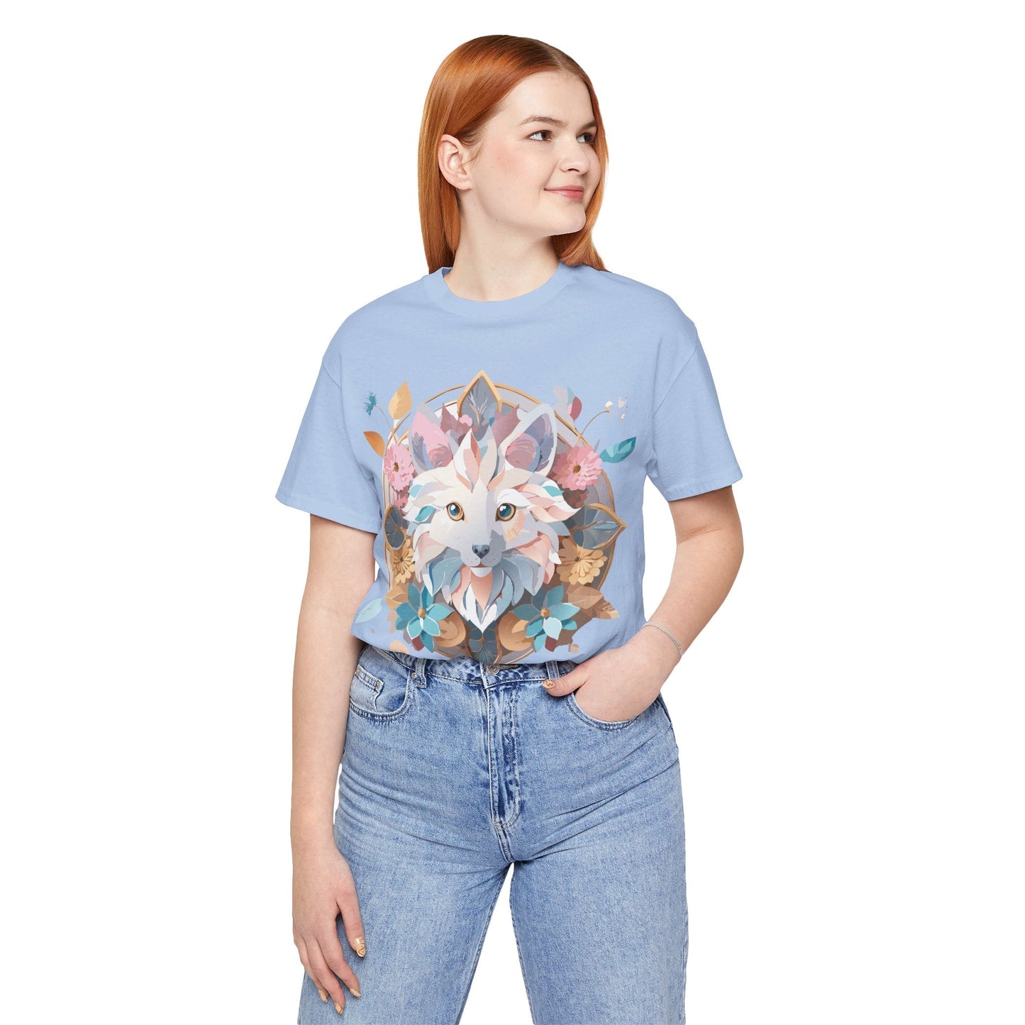 Medallion Graphic Unisex 100 Cotton Vintage Animal Medal Artwork Tee 90