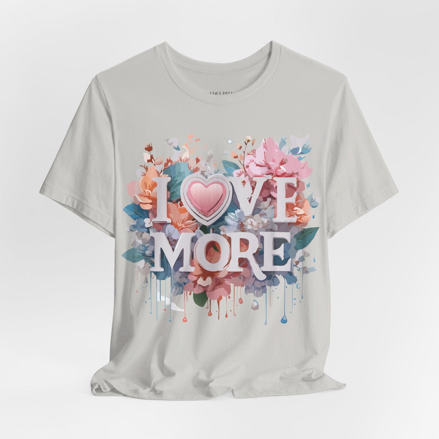 Valentine Day Graphic Unisex 100 Cotton Vintage Artwork with Love and Flower Design Tee 17