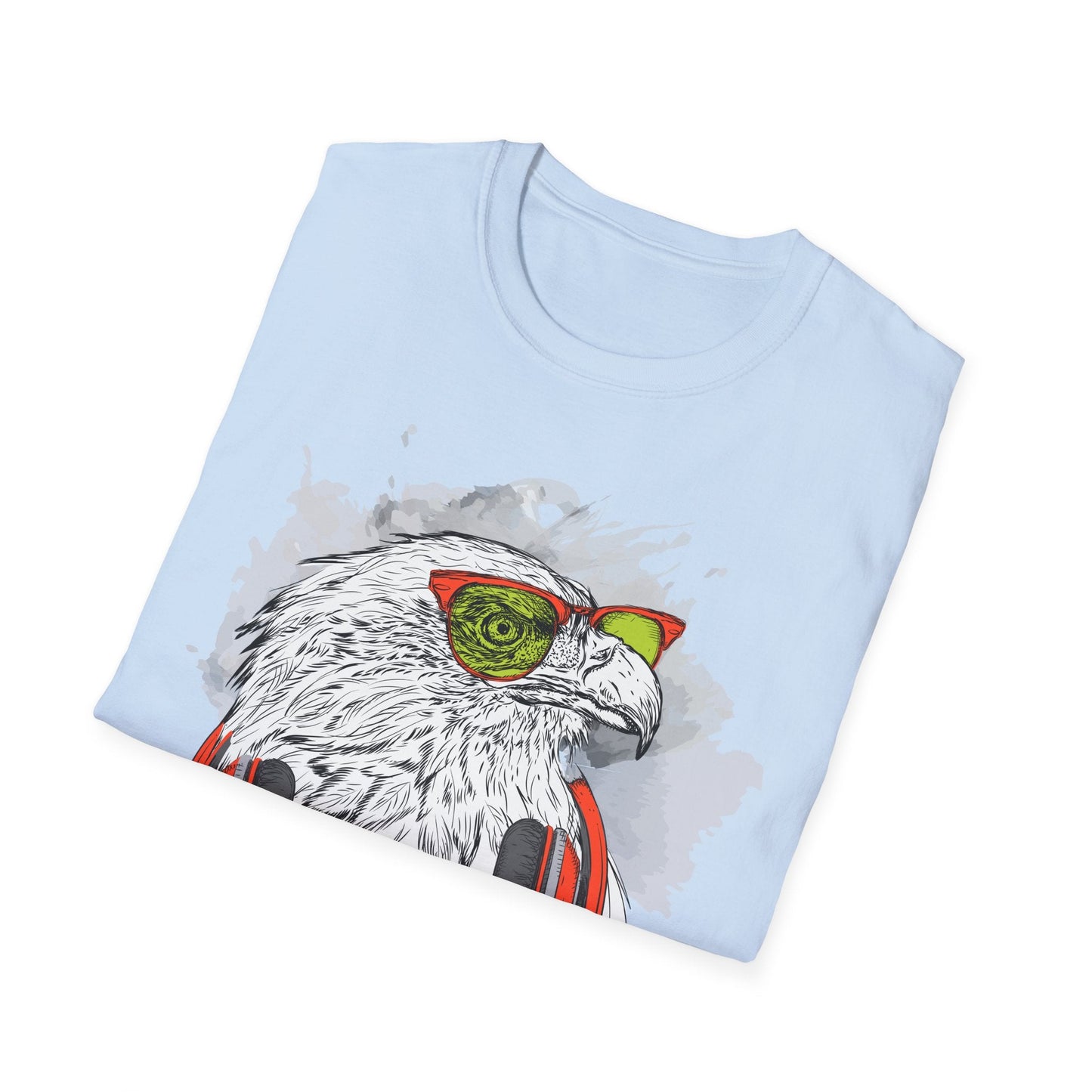 I Love Music Animals Shirt With Headphones Unisex Gildan Softstyle 64000 Tee Premium