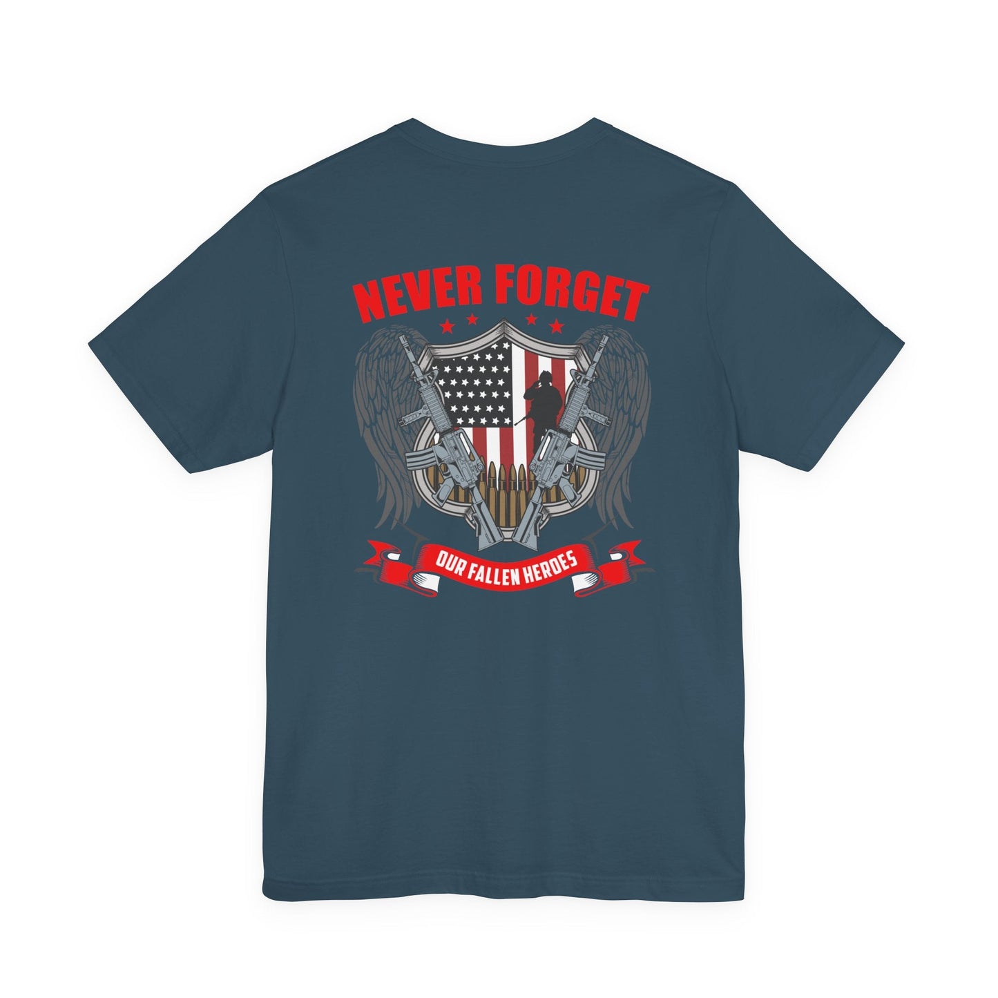 Army Veteran Patriotic Graphic Design Unisex Cotton T-Shirt v39