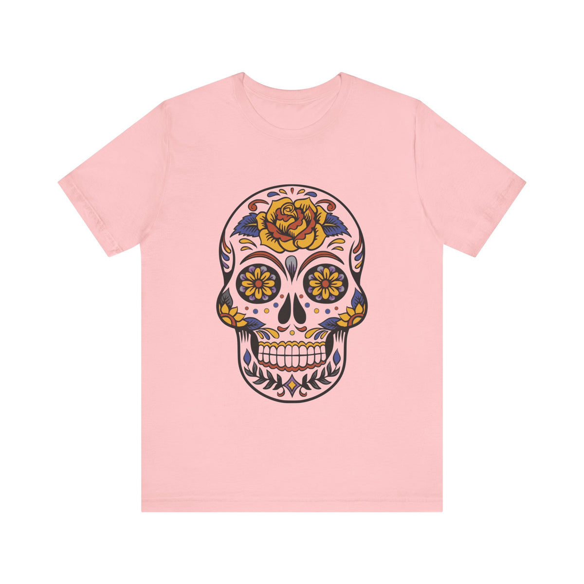 Camiseta unisex de algodón con calavera
