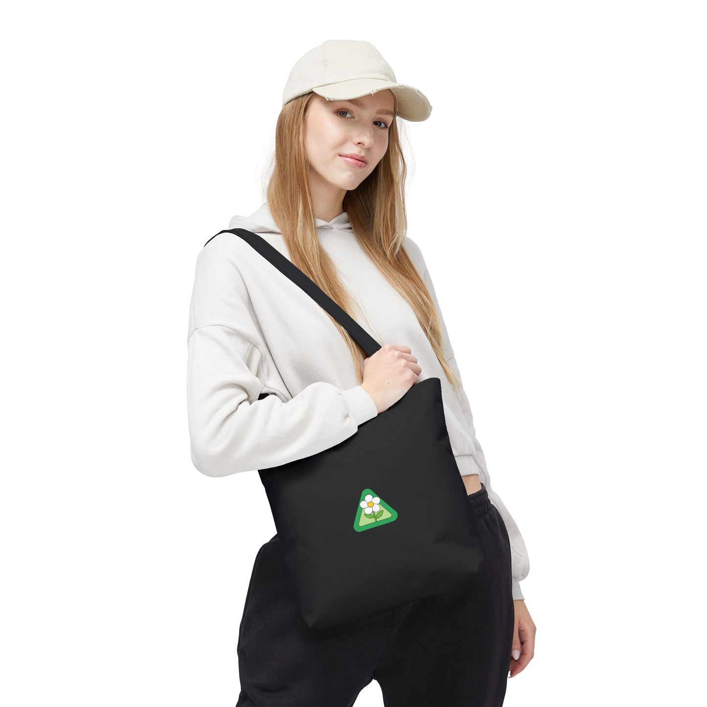 ECO BLACK COLOR CANVAS BAG HIGH-QUALITY 100% SPUN POLYESTER 3 SIZES BAG-E5