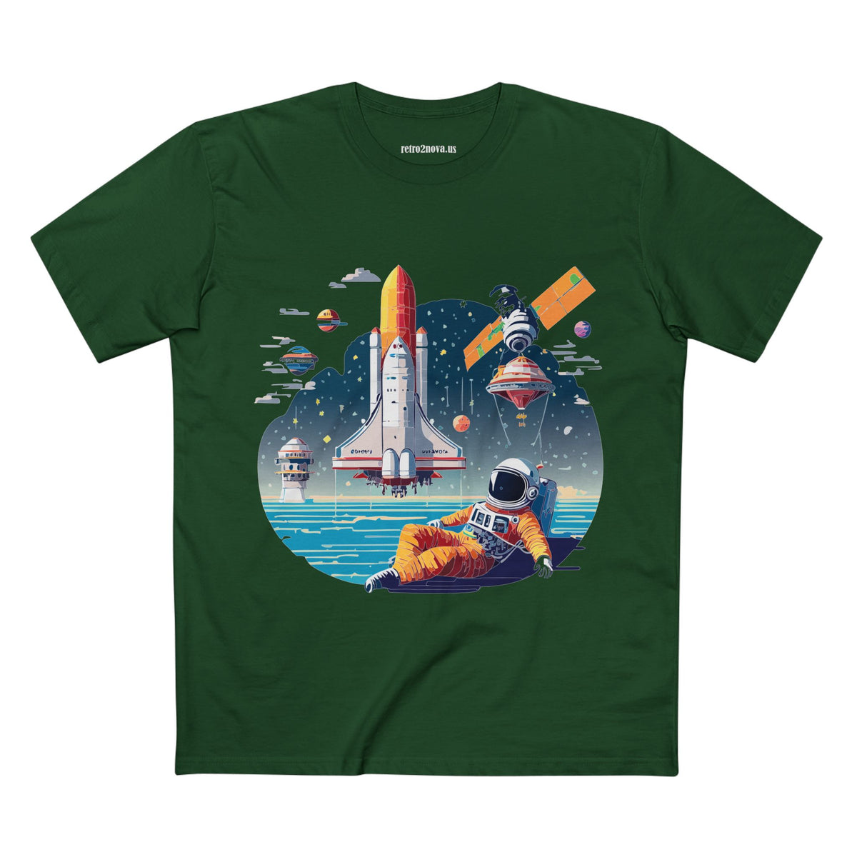 Cosmos Astronaut Graphic Tee Staple Unisex 100 Cotton Tee Shirt - CS-35