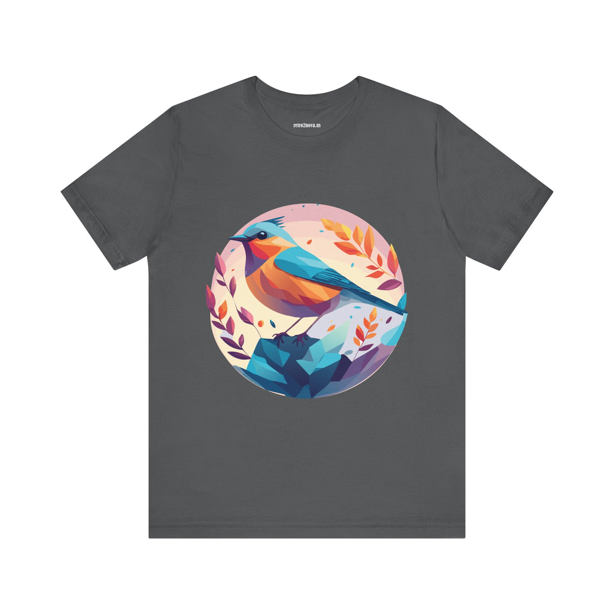 Bird Graphic Unisex Cotton Bella+Canvas Tee with Animal Design ab5