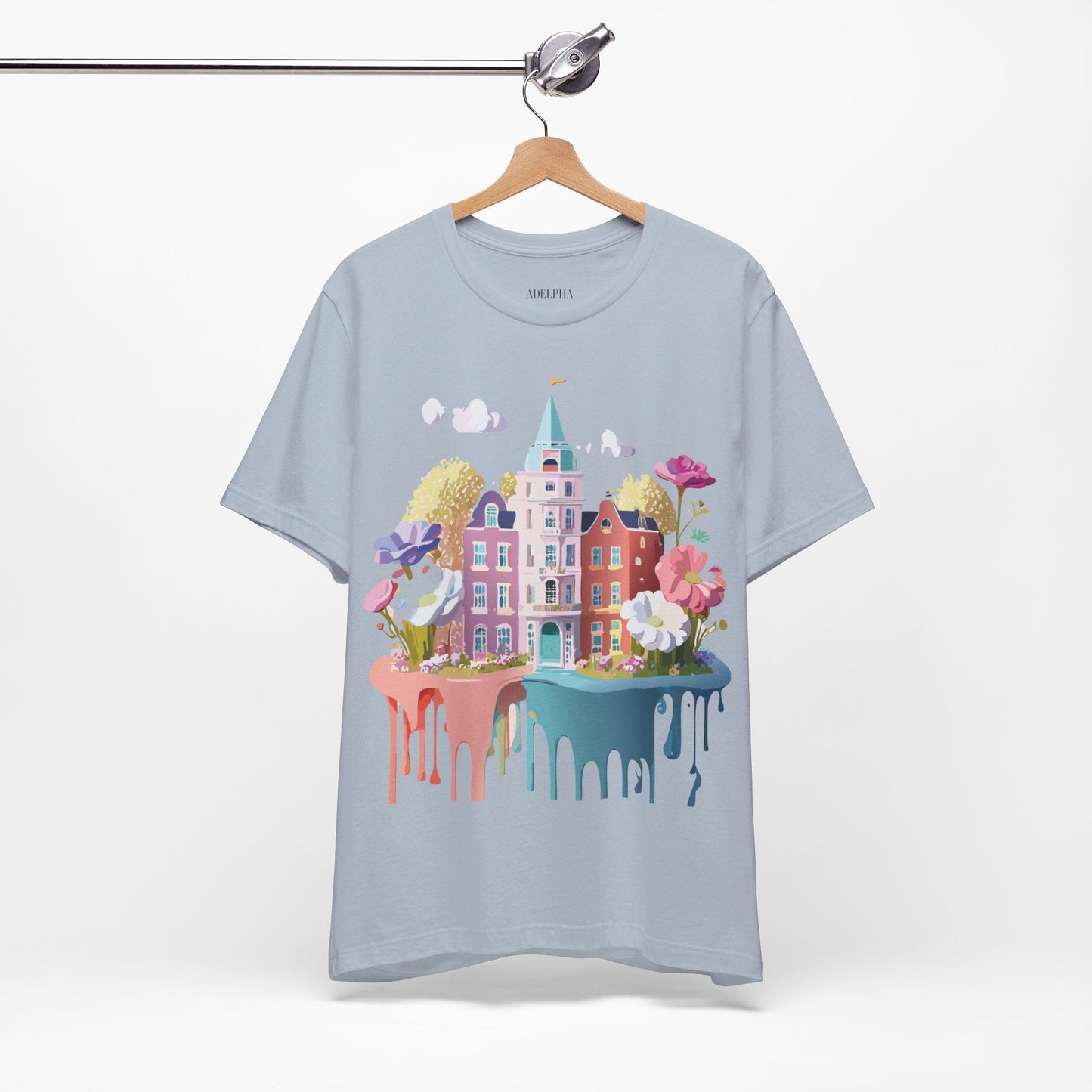 Amsterdam Tourist Shirt Graphic Tee Unisex Vintage Inspired Art Design by Adelpha Short Sleeve