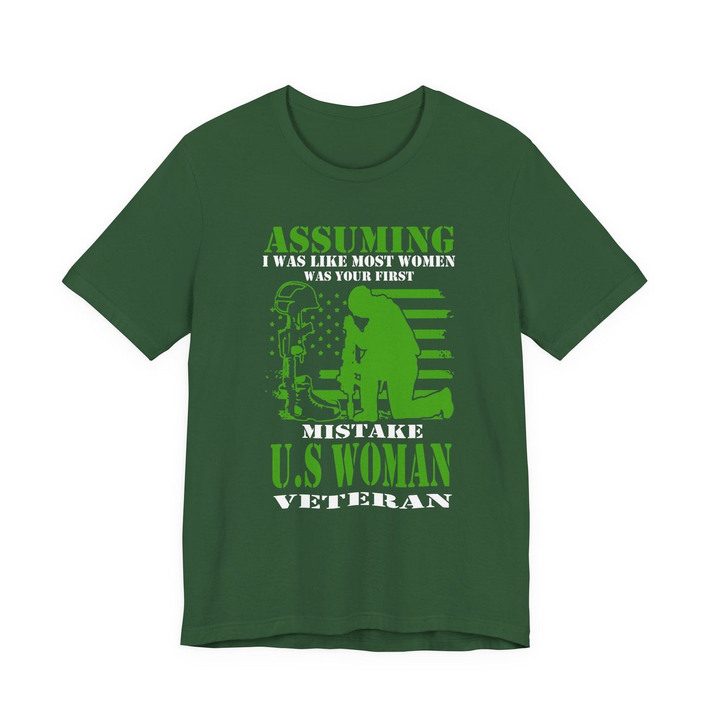 Army Veteran Patriotic Graphic Design Unisex Cotton T-Shirt v45