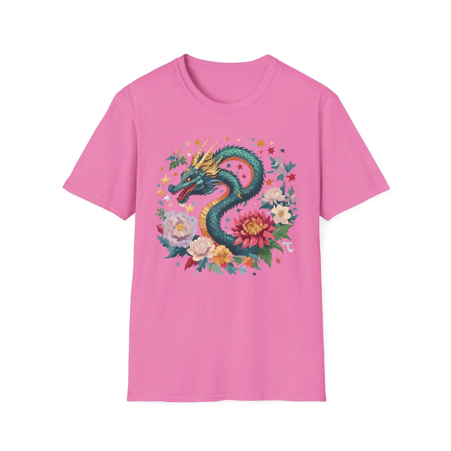 Dragon Graphic Unisex 100 Cotton Tee with Animal Artwork Design 4