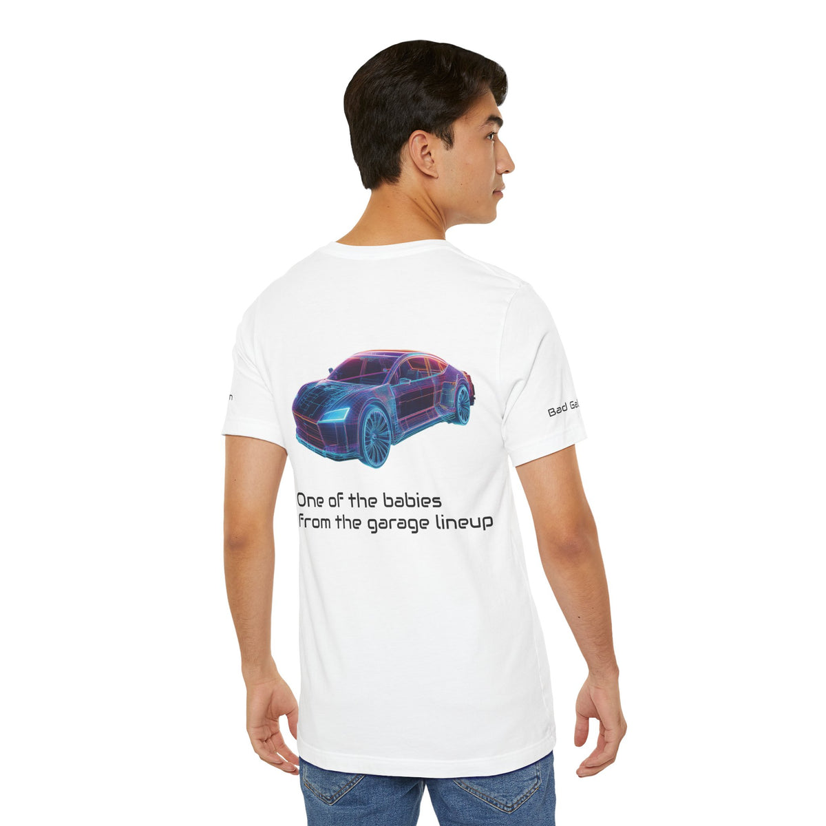 Car Graphic Unisex Cotton Bella+Canvas Tee with Art Design b13