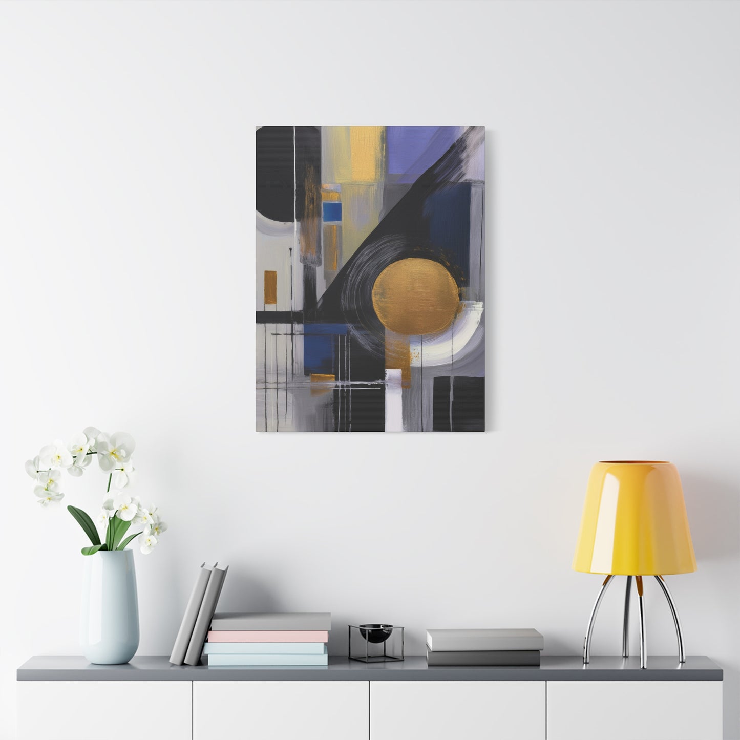 Purple Abstract Painting Print Canvas 20x24,20x30,24x30, 24x32,24x36,30x40, 32x48,36x48,40x60 Pine-Wood Inner Frame ABS-32