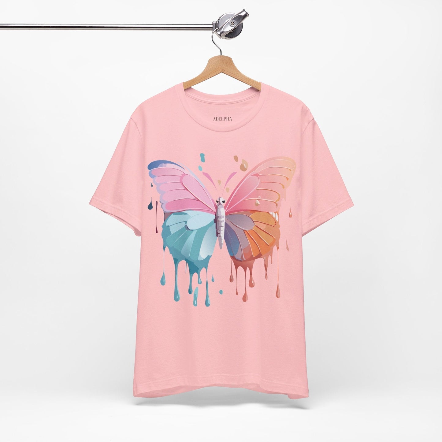 Butterfly Graphic Unisex 100 Cotton Lightweight Vintage Design Jersey Tee 93