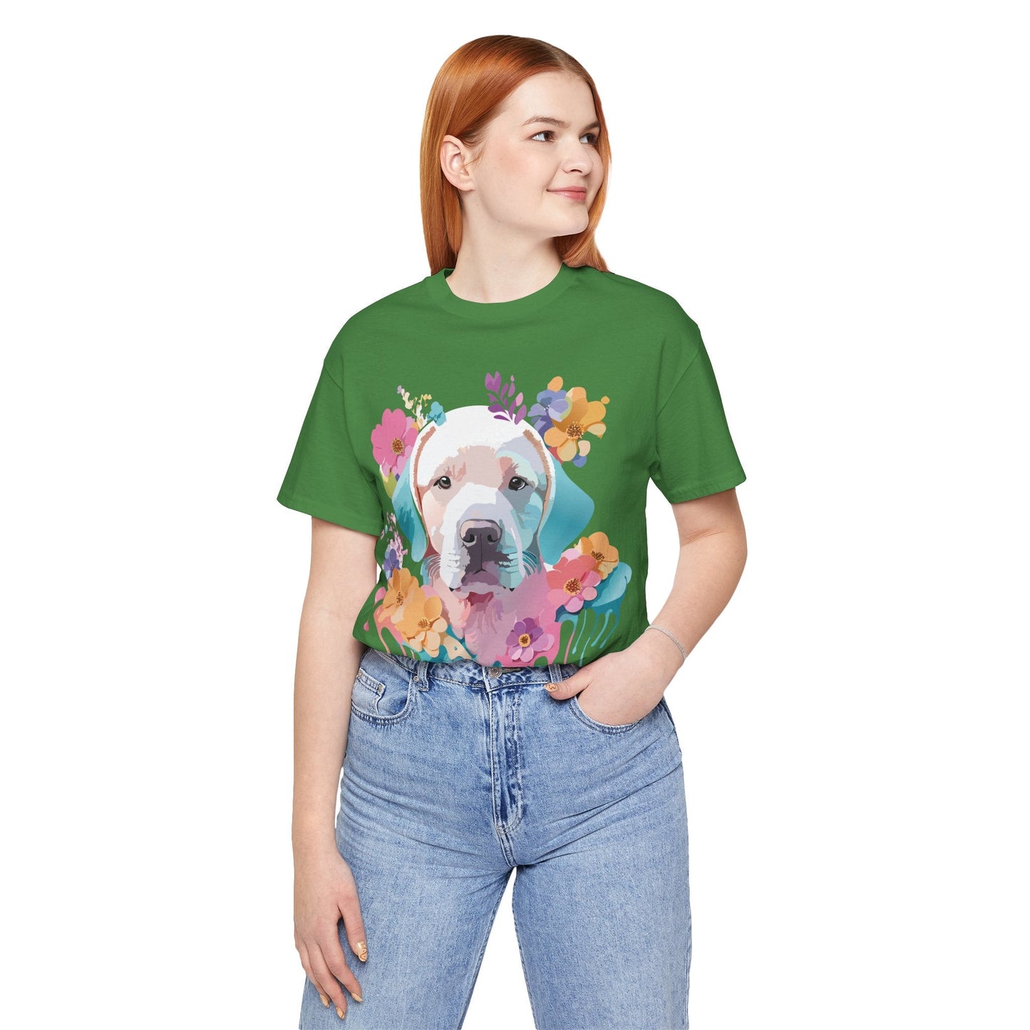 Dog Graphic Tee Unisex Vintage Inspired Art Design Adelpha Short Sleeve Jersey Shirt